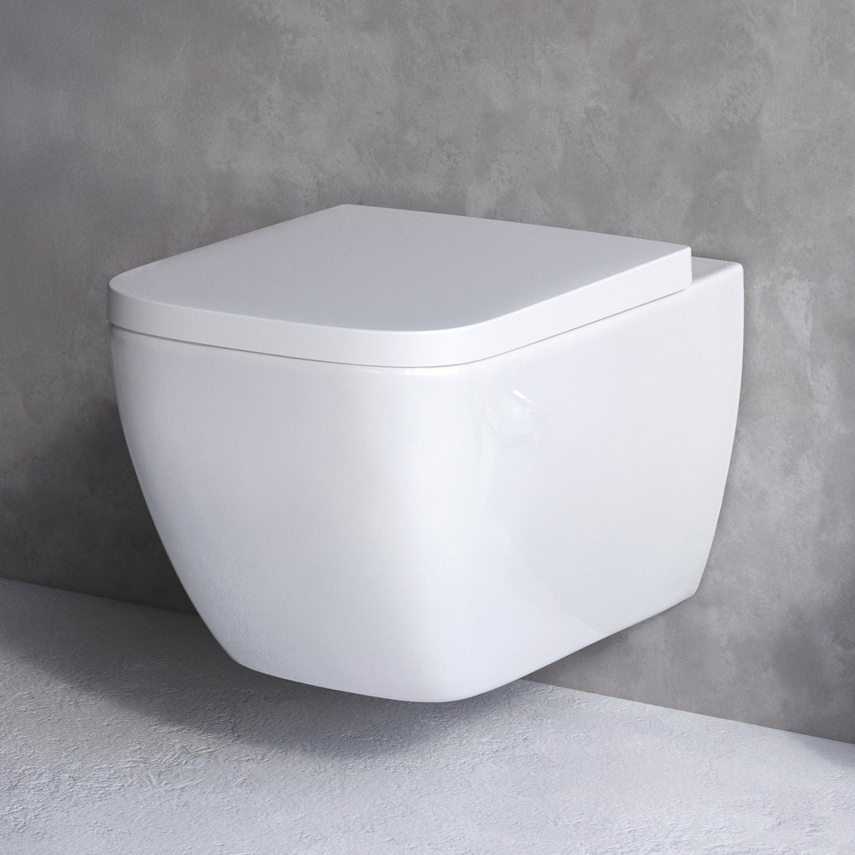 Toilettes suspendues sans bride Gem FlashClean avec abattant–CGA1700SC