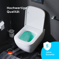 CGA1700SC Wand-WC mit Sitz Gem FlashClean Tiefspül-WC Spülrandlos Hänge WC mit Toilettendeckel ampm-store.de