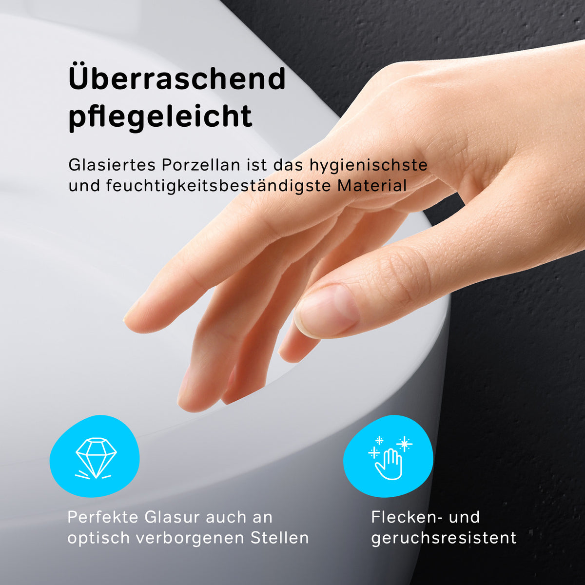 IIS90251.GA1700 Set: Wand-WC + Vorwandelement + Drückerplatte ampm-store.de