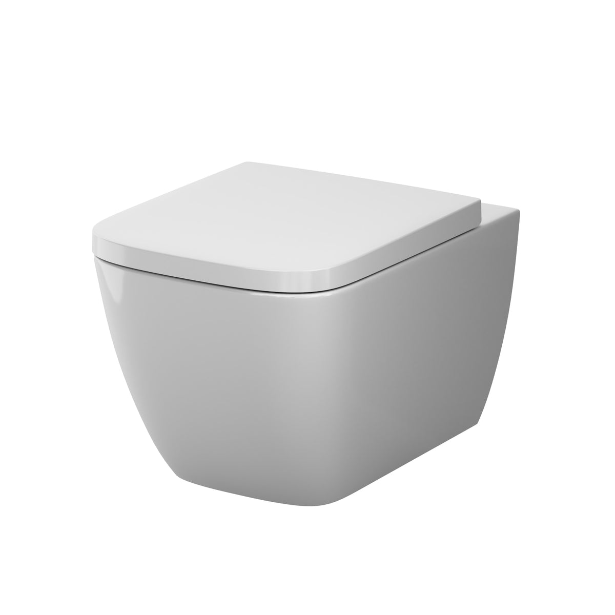 Toilettes suspendues sans bride Gem AquaSpin avec abattant–CGA1901PSC