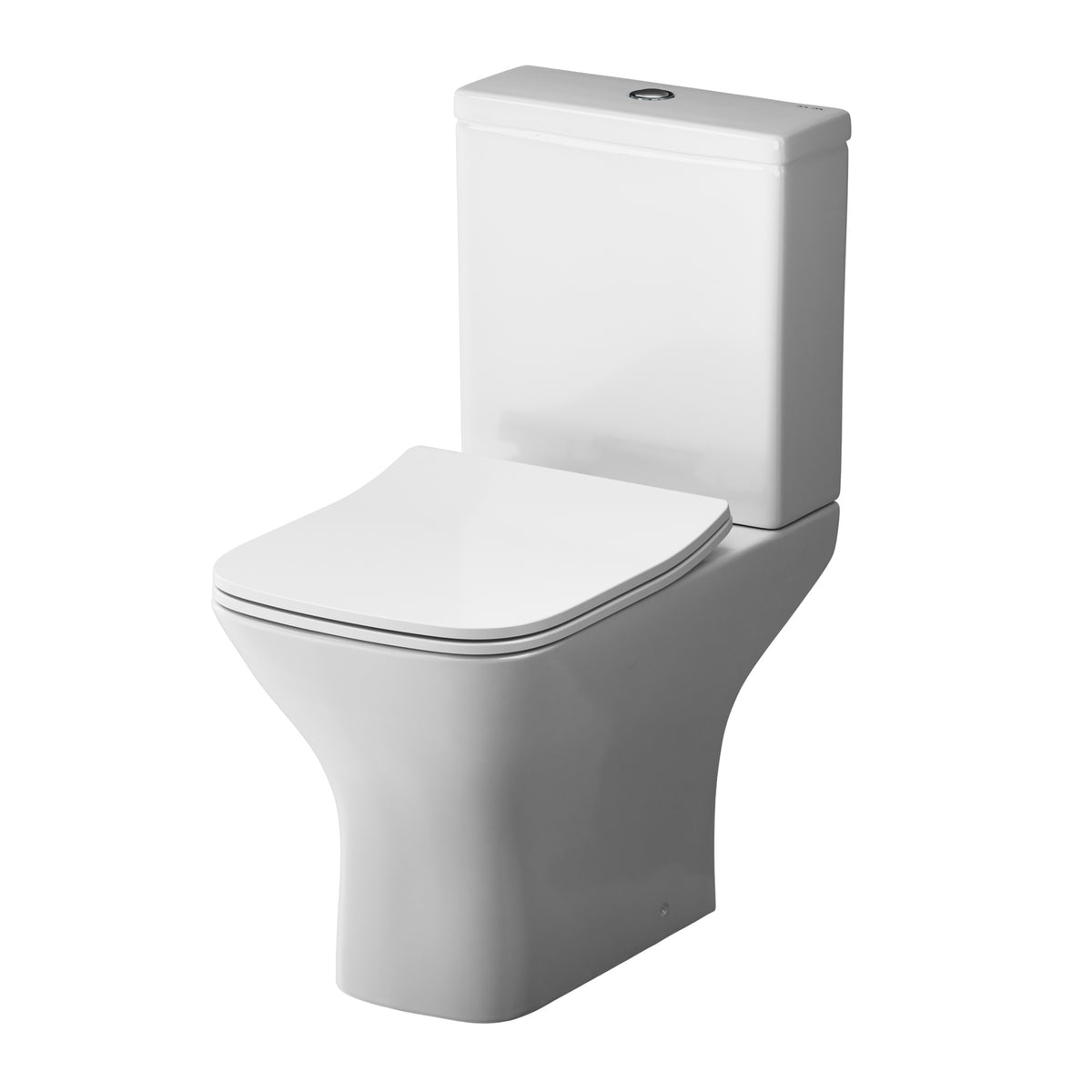 WC sur pied Gem avec sortie murale horizontale (PK) , sans bride et abattant à fermeture amortie–CGA8601PSC