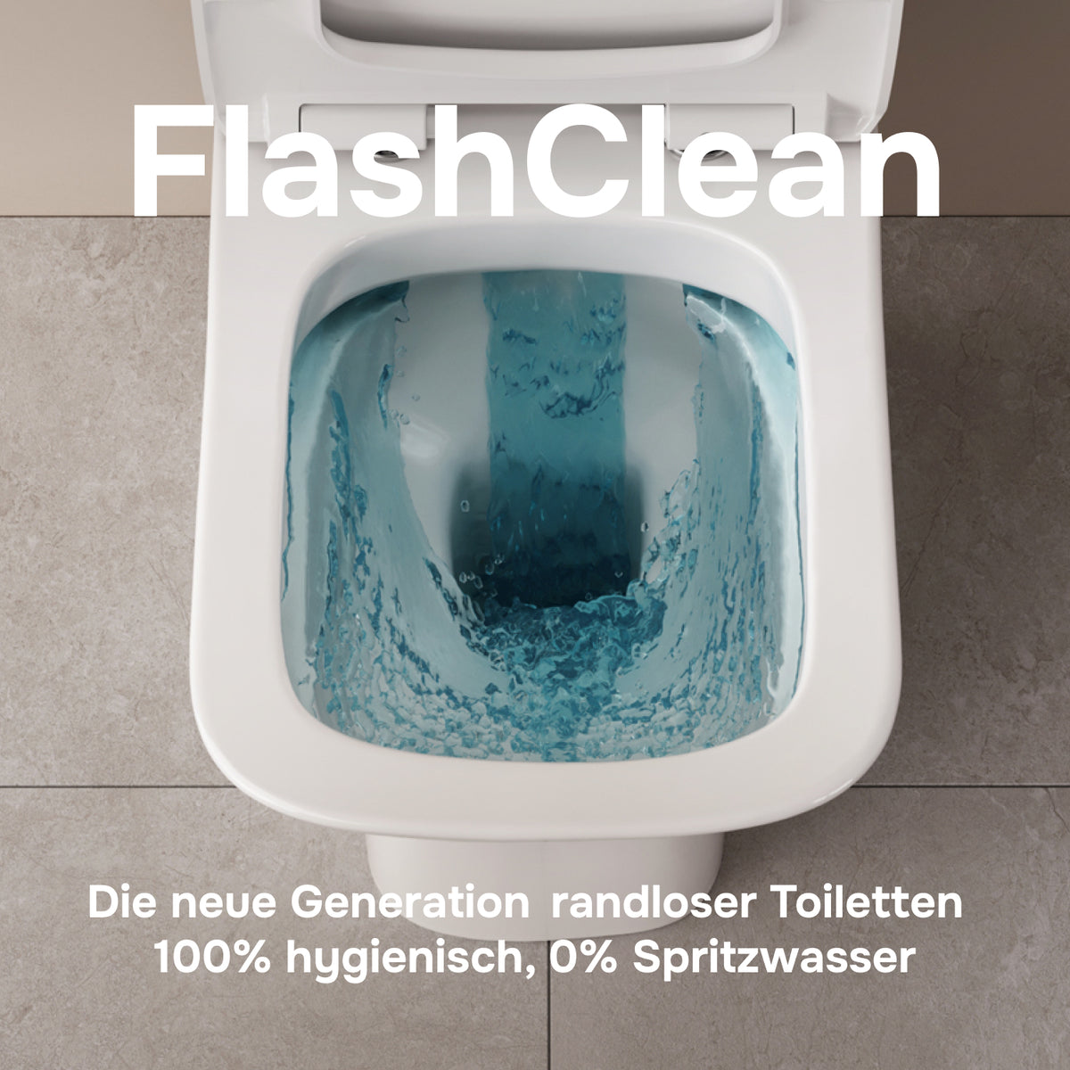 WC sur pied Gem avec sortie murale horizontale (PK) , sans bride et abattant à fermeture amortie–CGA8601PSC