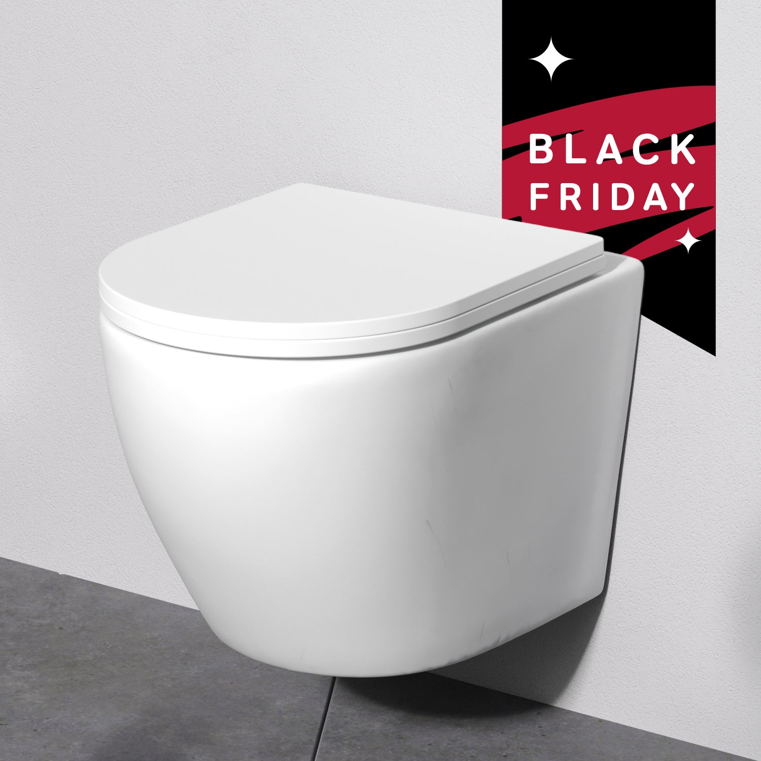 CLA1900PSC WC mural avec siège Comme AquaSpin WC à fond creux WC suspendu sans bride avec couvercle de toilette