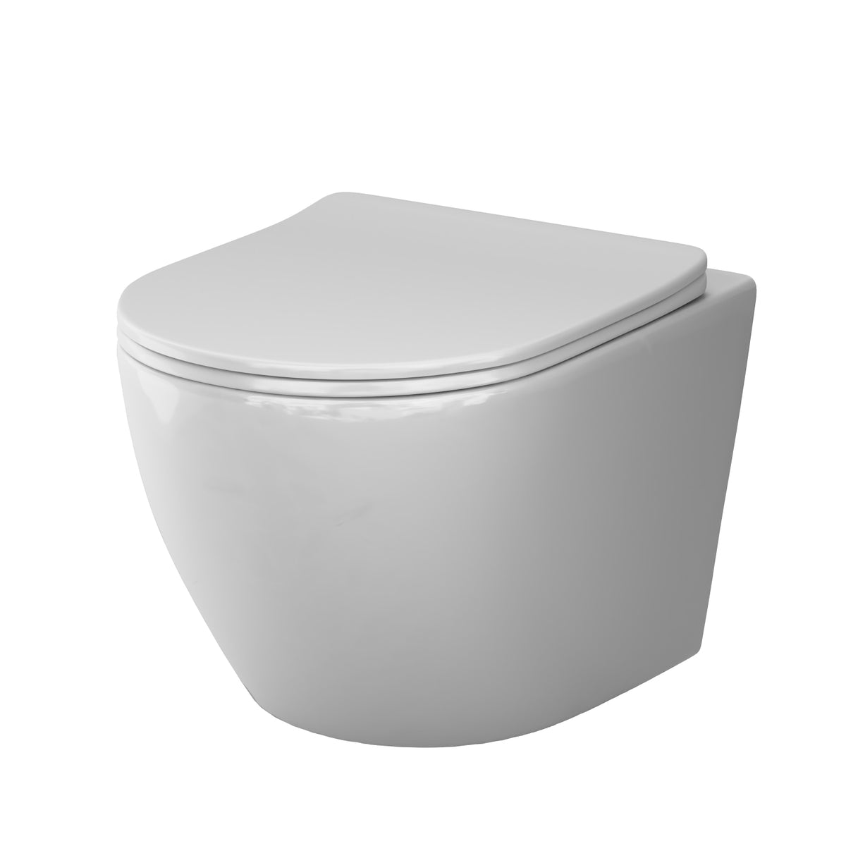 Toilettes suspendues de type AquaSpin sans bride avec abattant–CLA1900PSC