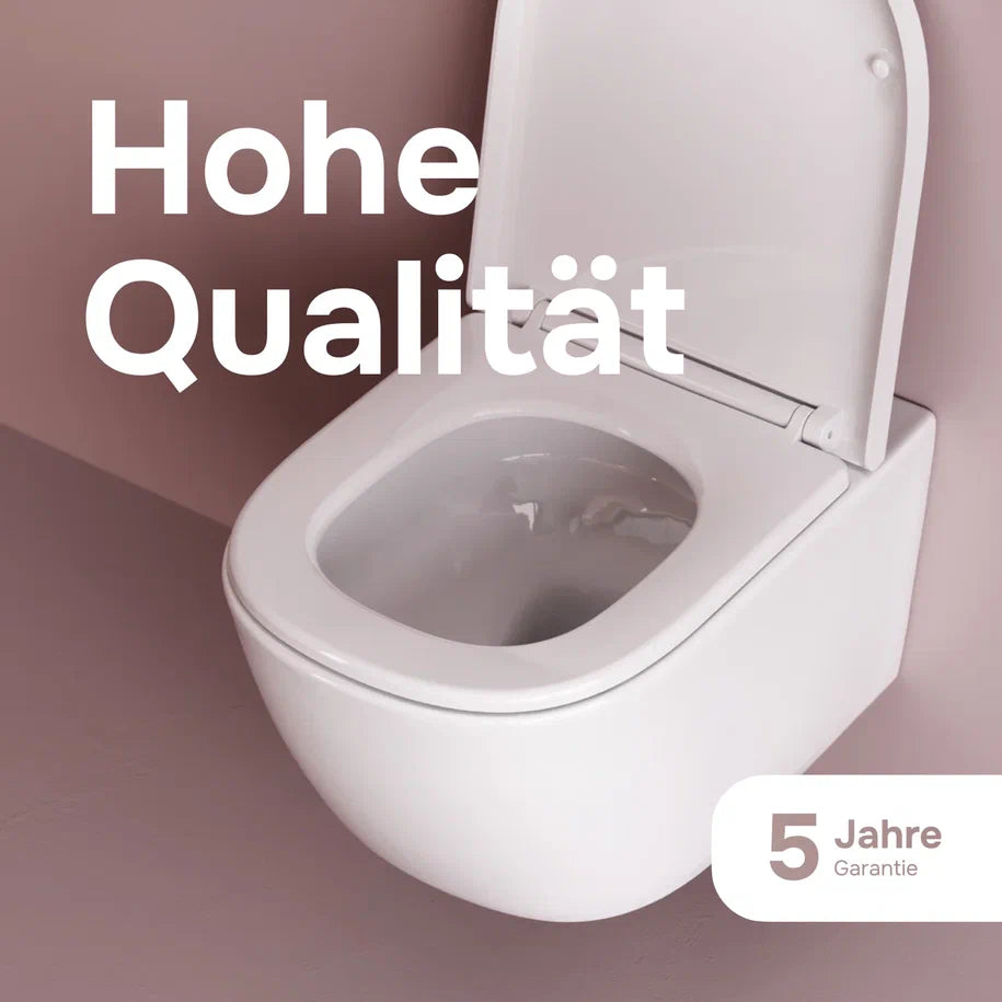 Toilettes suspendues sans bride Libre AquaSpin avec abattant–CLB1900PSC
