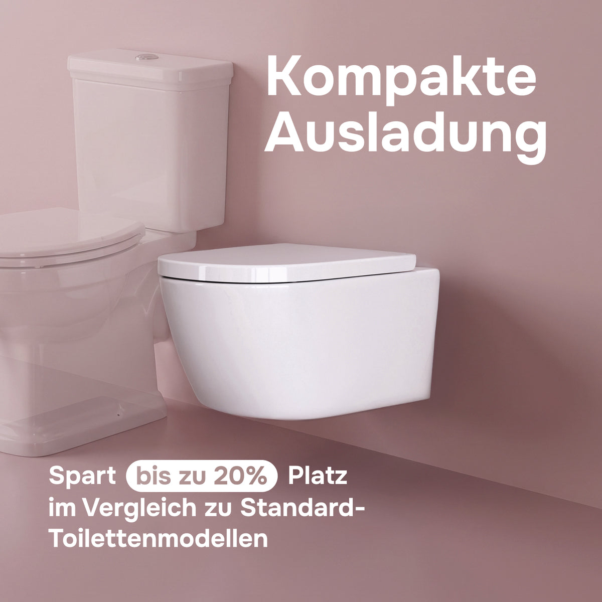 WC-Komplettset Libre mit Vorwandelement und Betätigungsplatte in Chrom - IIS90151.LB1900