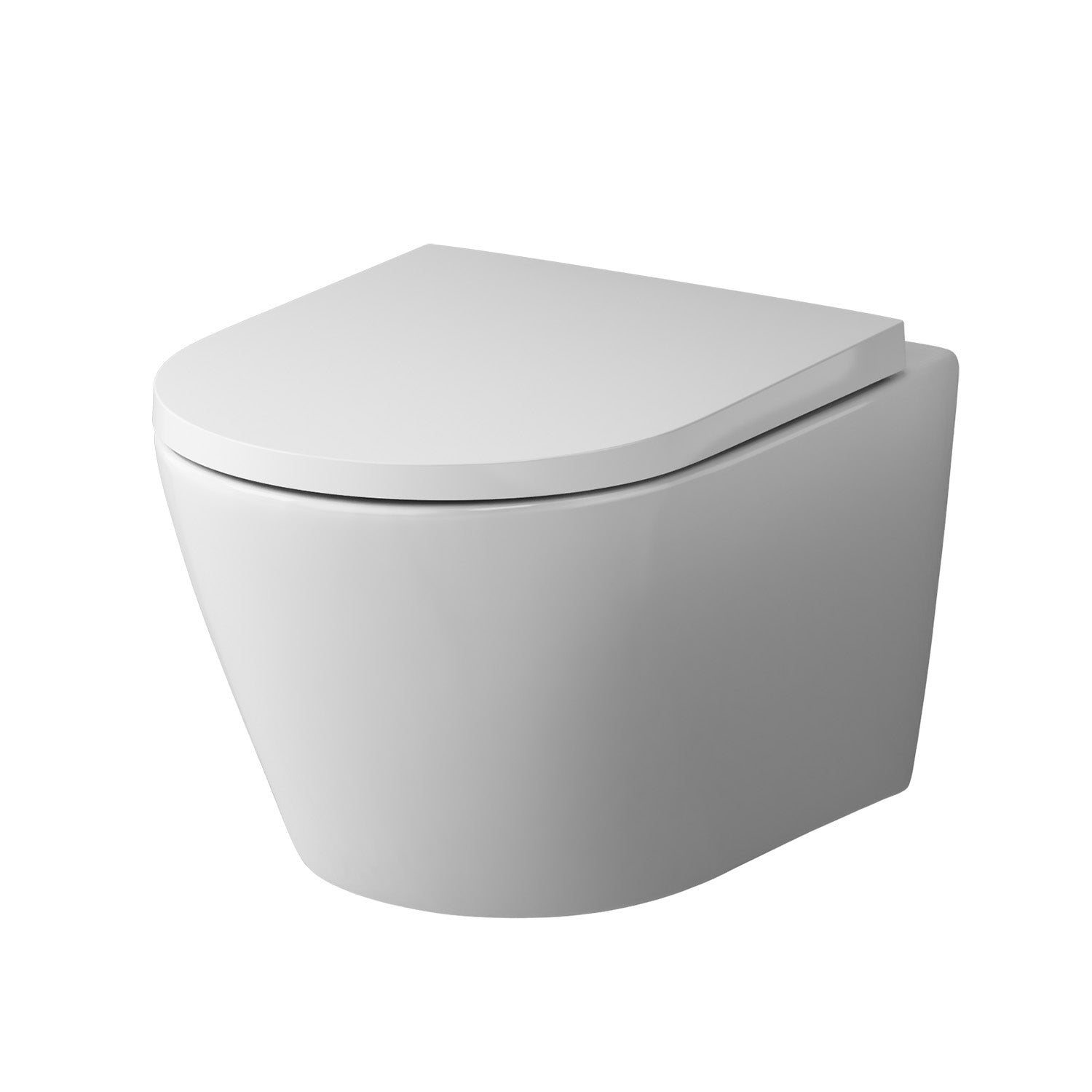 CNA1700SC Wand-WC mit Sitz Flash FlashClean Tiefspül-WC Spülrandlos Hänge WC mit Toilettendeckel ampm-store.de