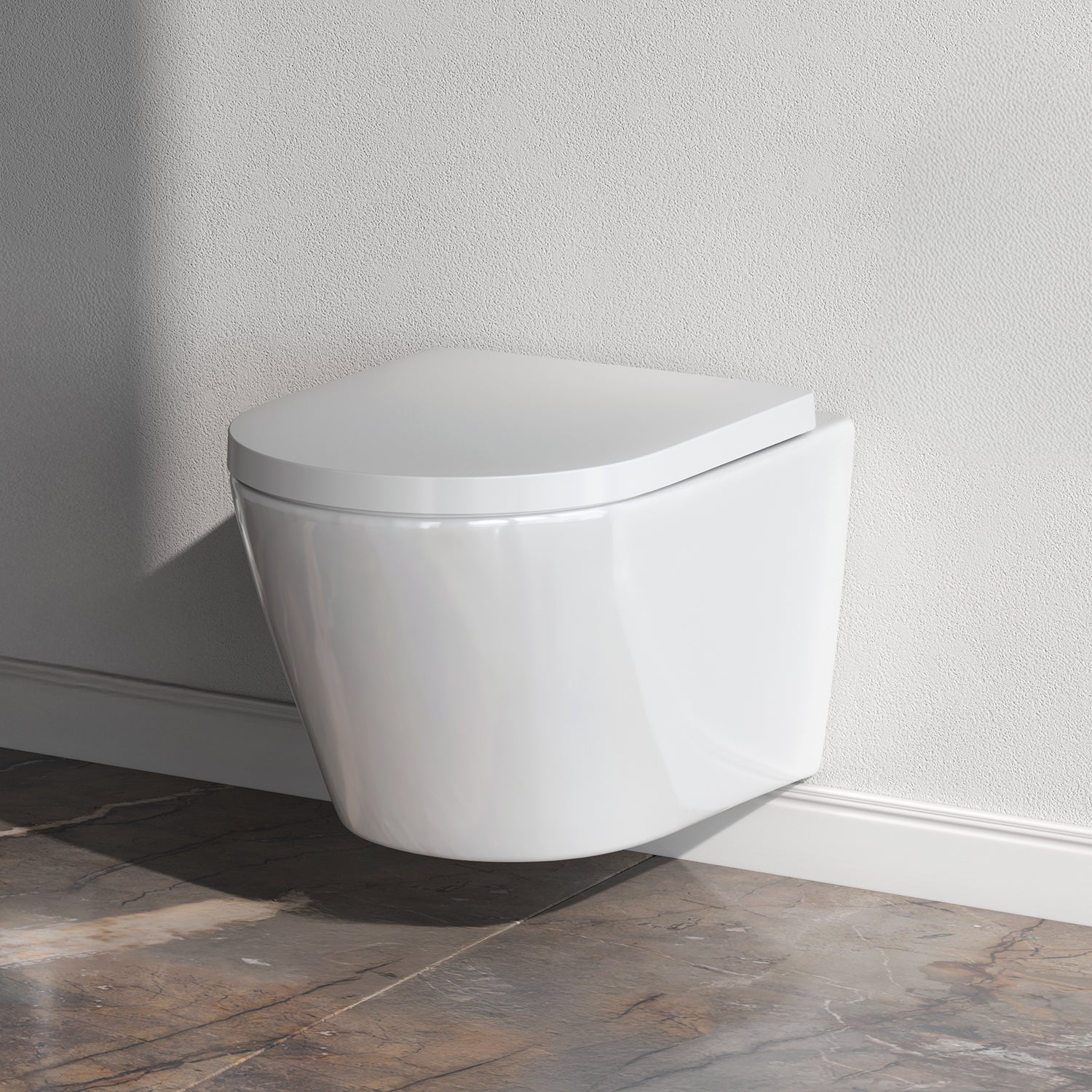 CNA1700SC WC suspendu avec siège Flash FlashClean WC à fond creux WC suspendu sans bride avec abattant