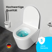 CPA1900SC Wand-WC mit Sitz Spike FlashClean Tiefspül-WC Spülrandlos Hänge WC mit Toilettendeckel ampm-store.de