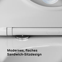IIS90251.PA1900 Set: Wand-WC + Vorwandelement + Drückerplatte ampm-store.de
