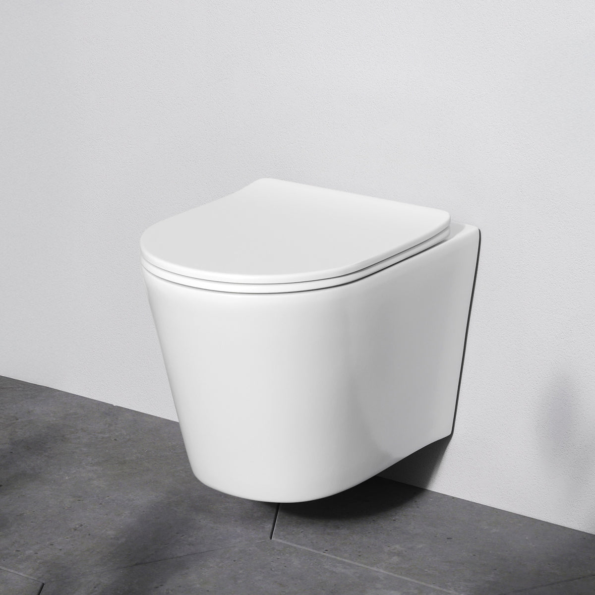 Toilettes suspendues sans bride Spike AquaSpin avec abattant–CPA1900SC