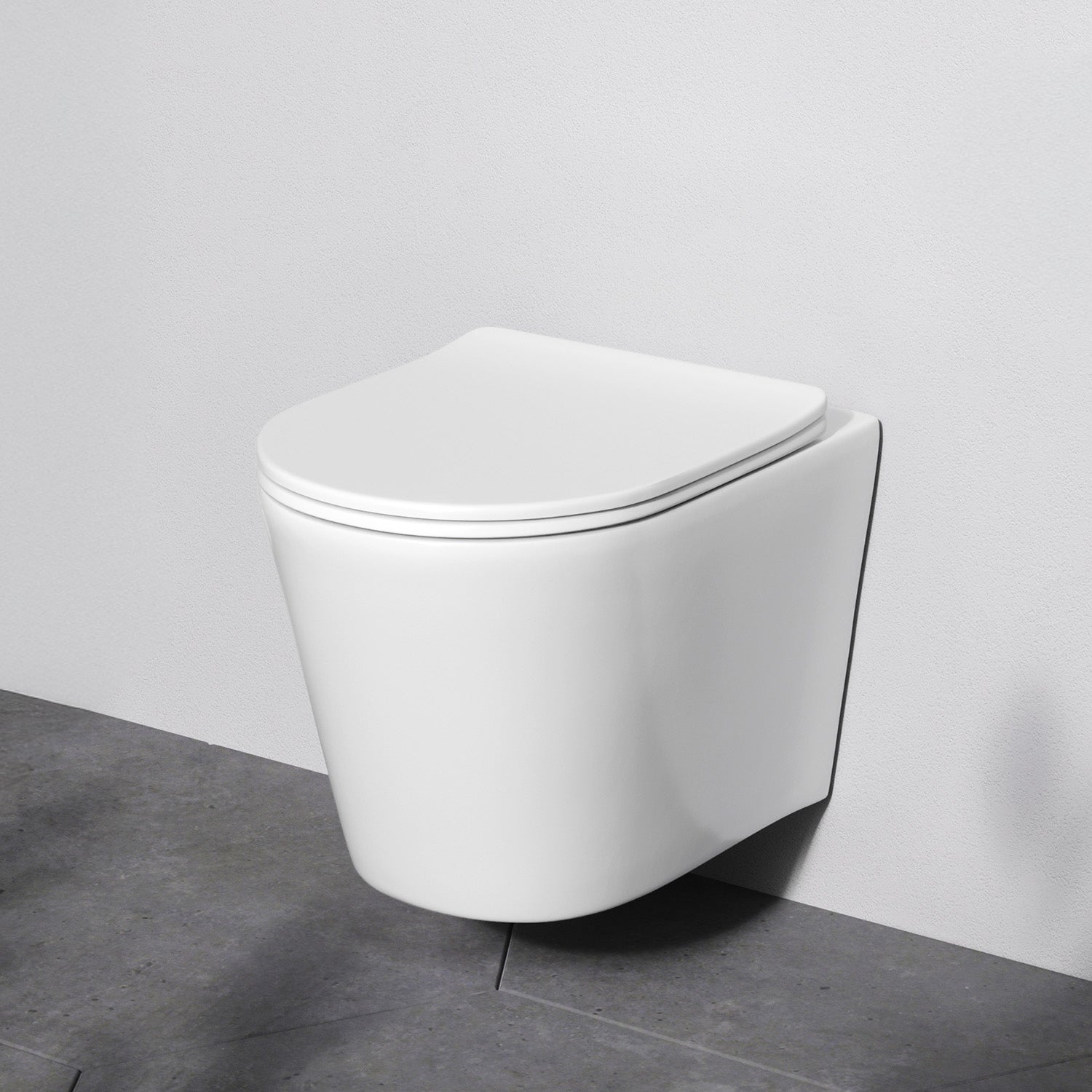 CPA1900SC WC suspendu avec siège Spike AquaSpin WC à fond creux sans bride WC suspendu avec abattant