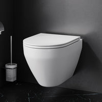 CSB1700SC Wand-WC mit Sitz Spirit V2.0 FlashClean Tiefspül-WC Spülrandlos Hänge WC mit Toilettendeckel ampm-store.de