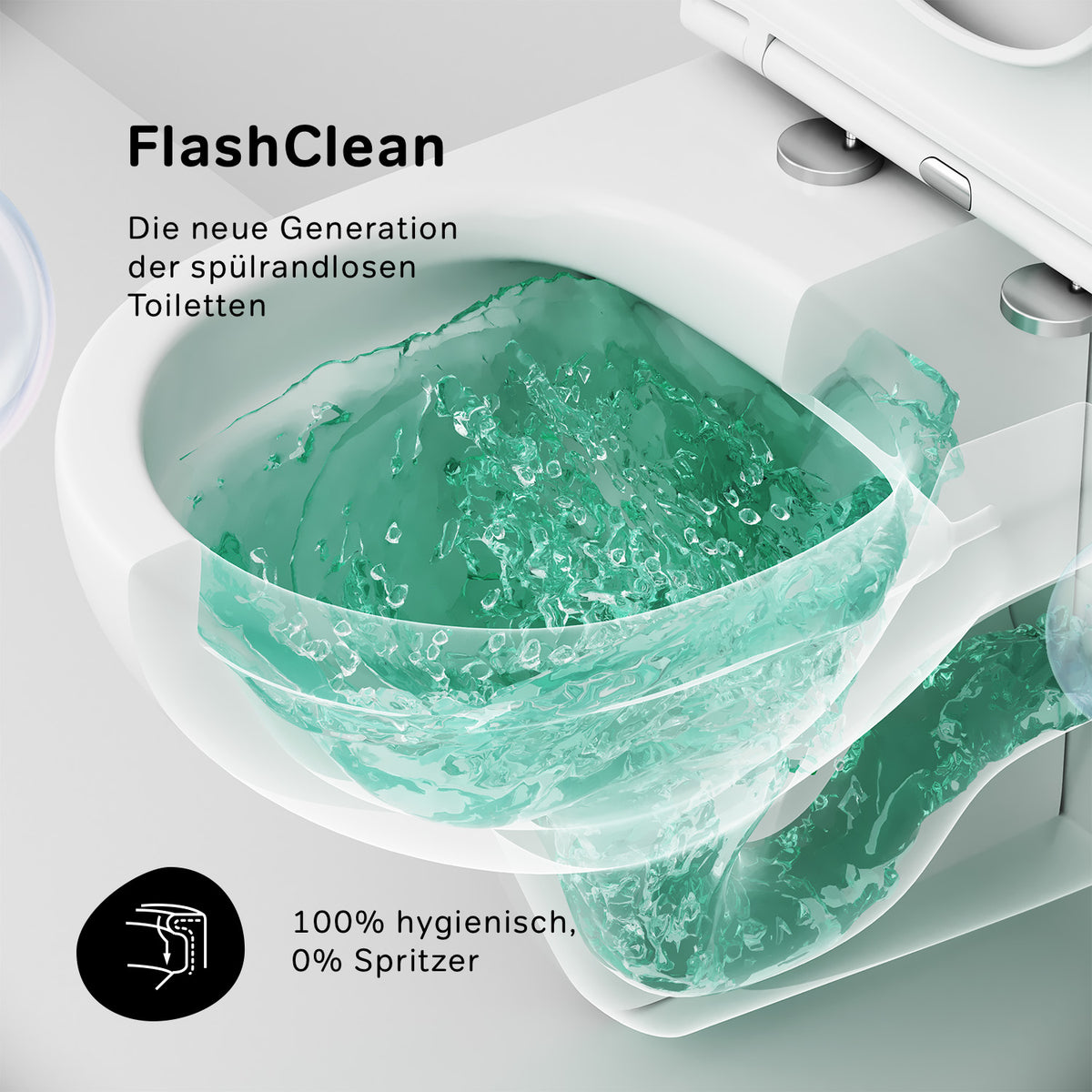 IIS90151.TA1700 Set: Wand-WC + Vorwandelement + Drückerplatte ampm-store.de
