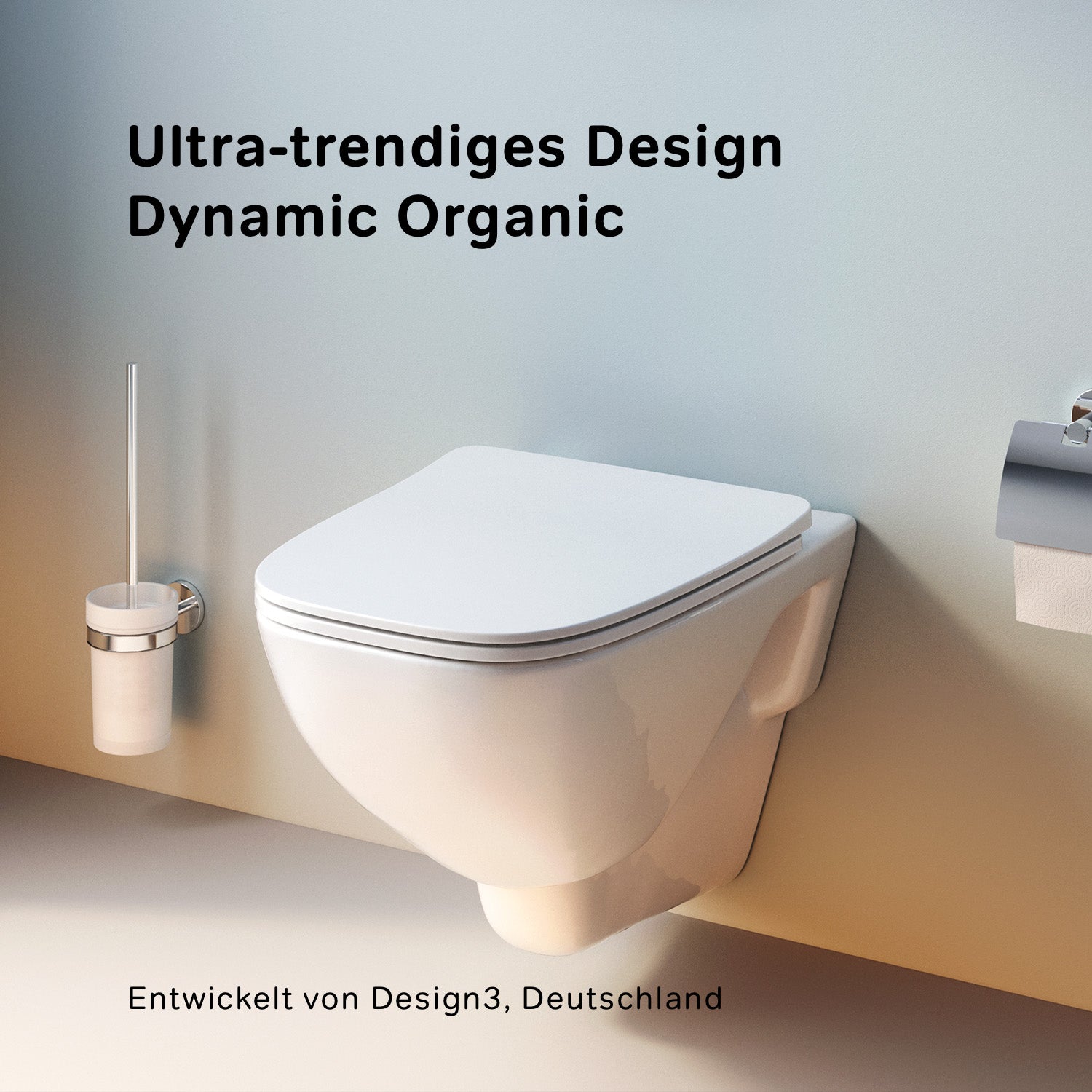 CXA1700SC Wand-WC mit Sitz X-Joy FlashClean Tiefspül-WC Spülrandlos Hänge WC mit Toilettendeckel ampm-store.de