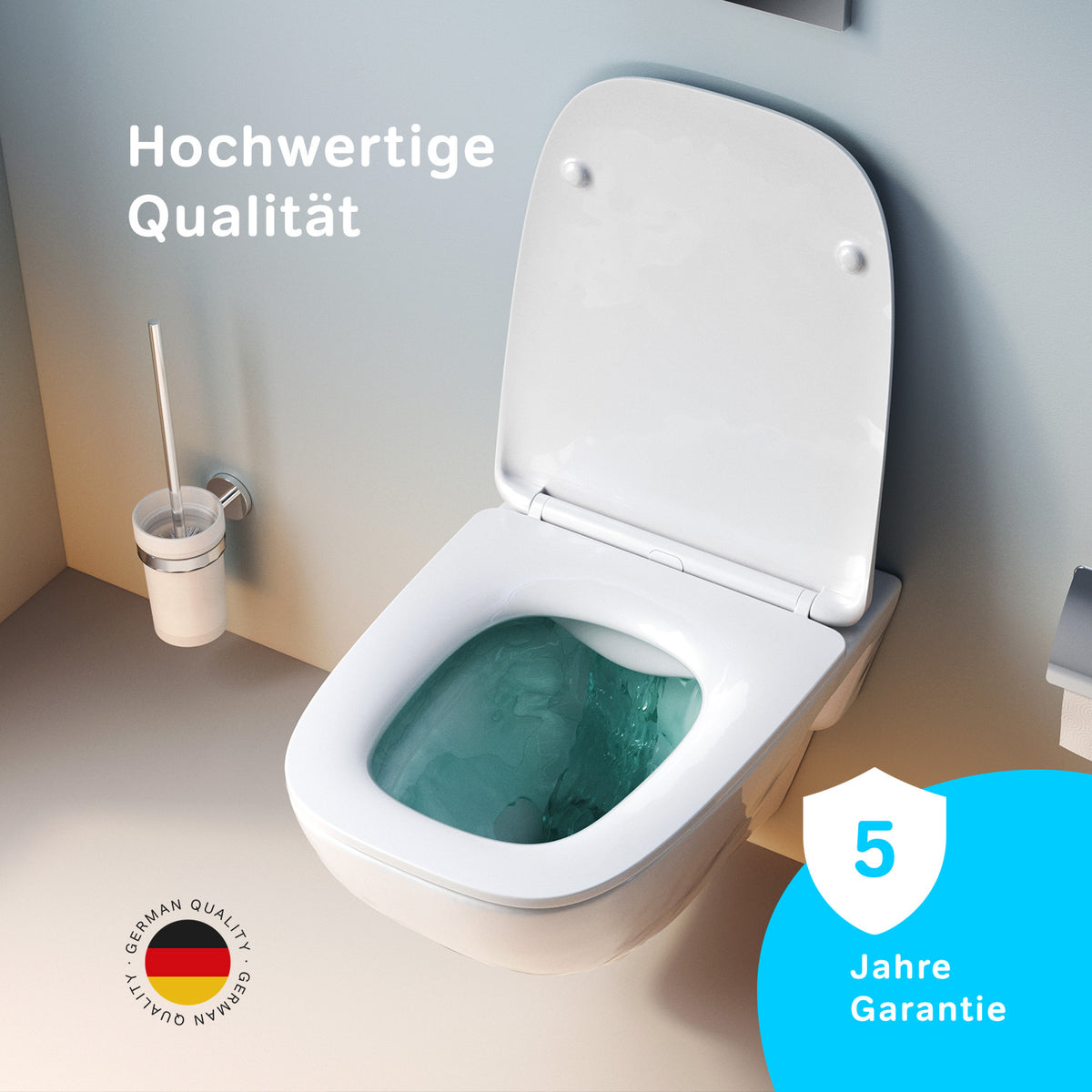 IIS90151.XA1700 Set: Wand-WC + Vorwandelement + Drückerplatte ampm-store.de