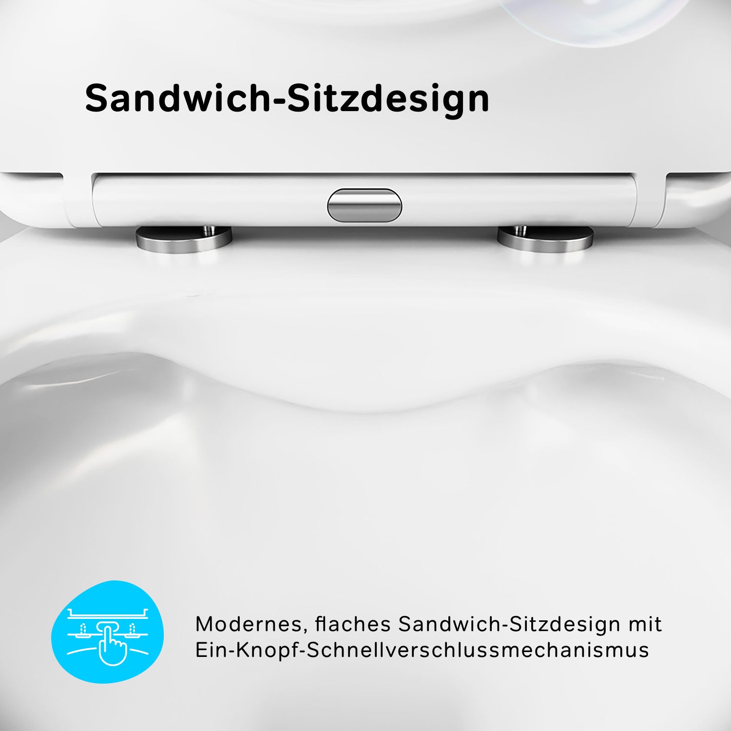 CXA1700SC Wand-WC mit Sitz X-Joy FlashClean Tiefspül-WC Spülrandlos Hänge WC mit Toilettendeckel ampm-store.de