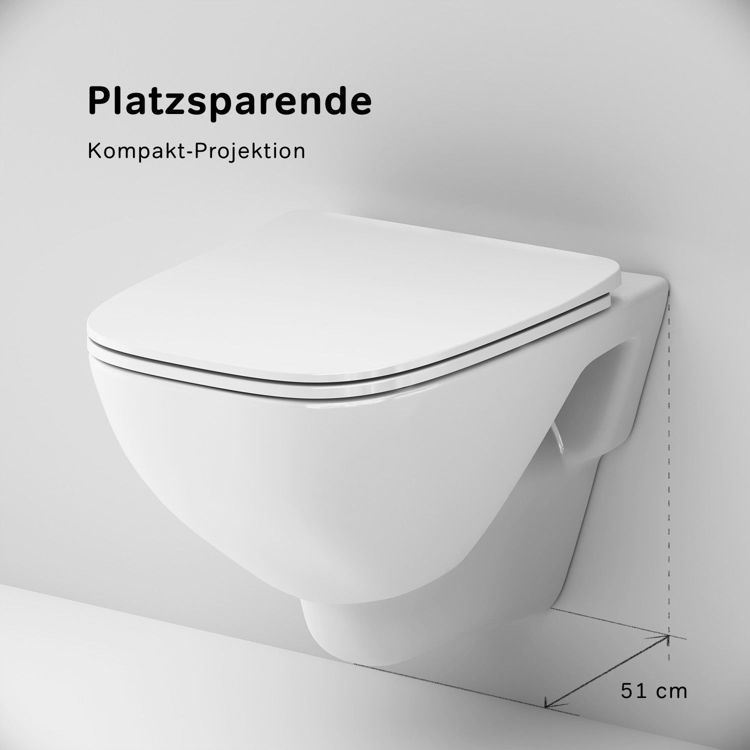 CXA1700SC Wand-WC mit Sitz X-Joy FlashClean Tiefspül-WC Spülrandlos Hänge WC mit Toilettendeckel ampm-store.de