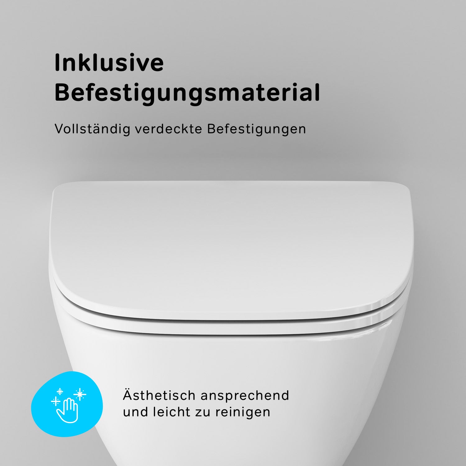CXA1700SC Wand-WC mit Sitz X-Joy FlashClean Tiefspül-WC Spülrandlos Hänge WC mit Toilettendeckel ampm-store.de
