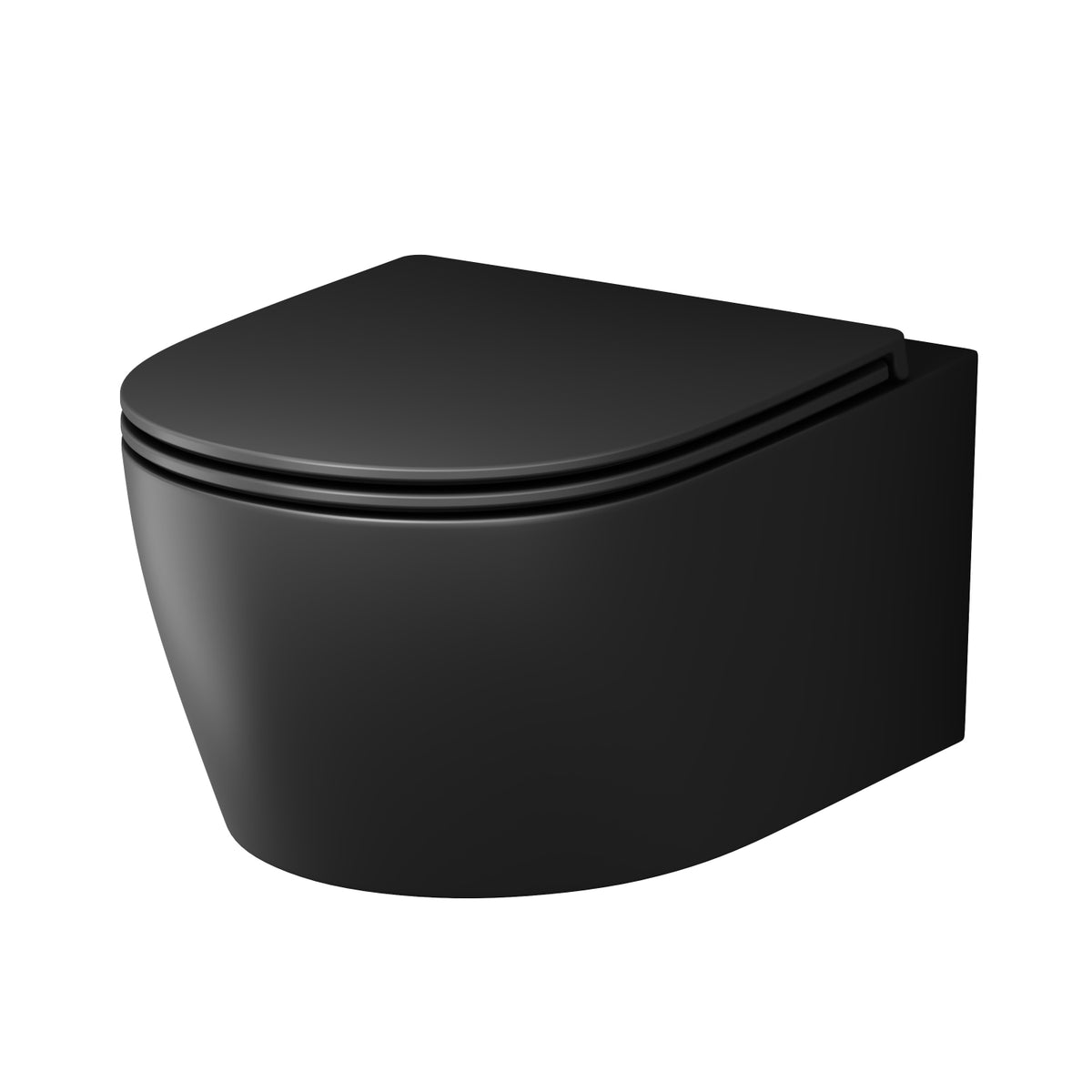 Toilettes suspendues X-Joy S Toilettes sans bride FlashClean avec siège, noires–CXB1700MBSC