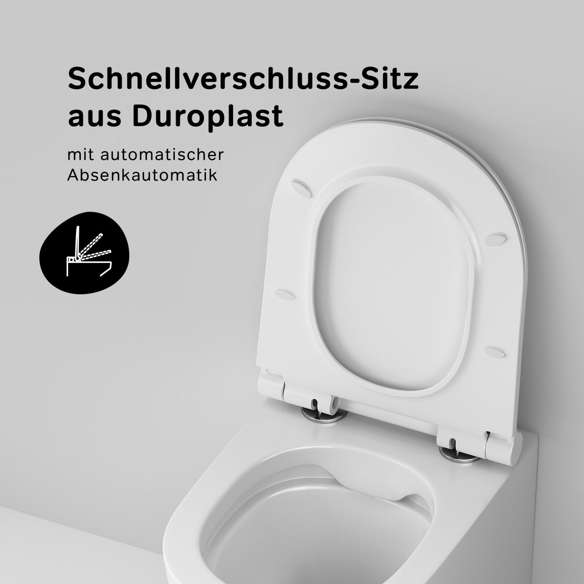 IIS90251.XB1700 Set: Wand-WC + Vorwandelement + Drückerplatte ampm-store.de