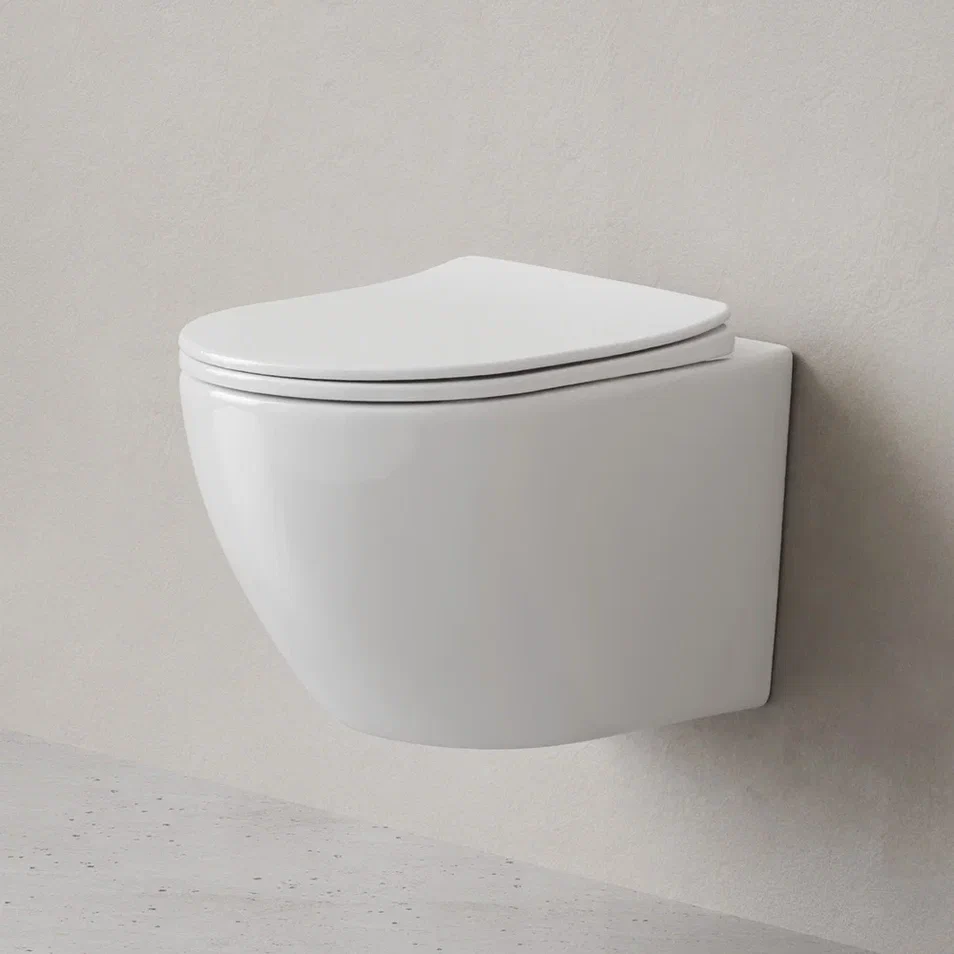 Toilettes murales CXB1701SC avec siège X-Joy S Toilettes à fond creux FlashClean Toilettes suspendues sans bride avec abattant