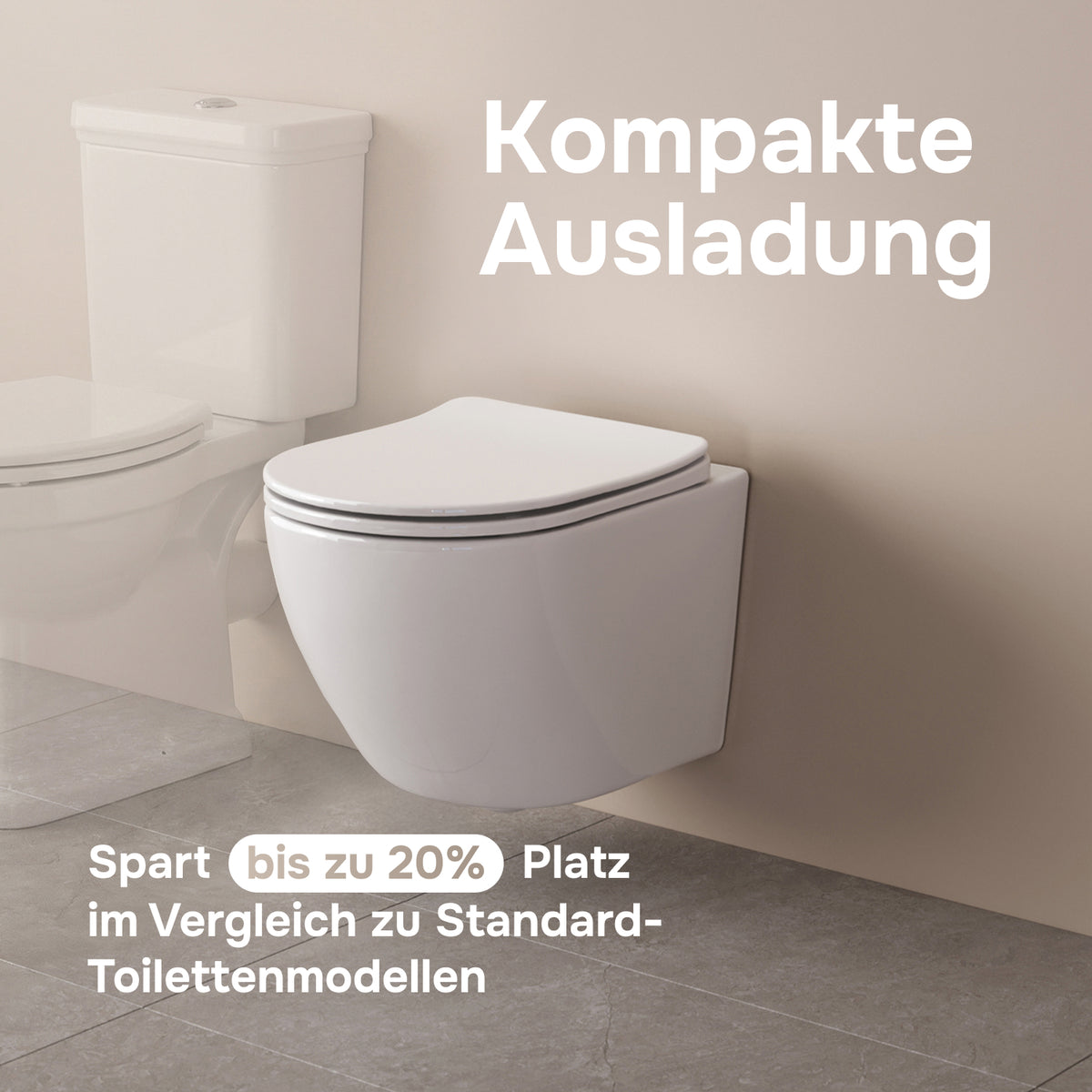 Toilettes suspendues X-Joy S Toilettes sans bride FlashClean avec siège–CXB1701SC