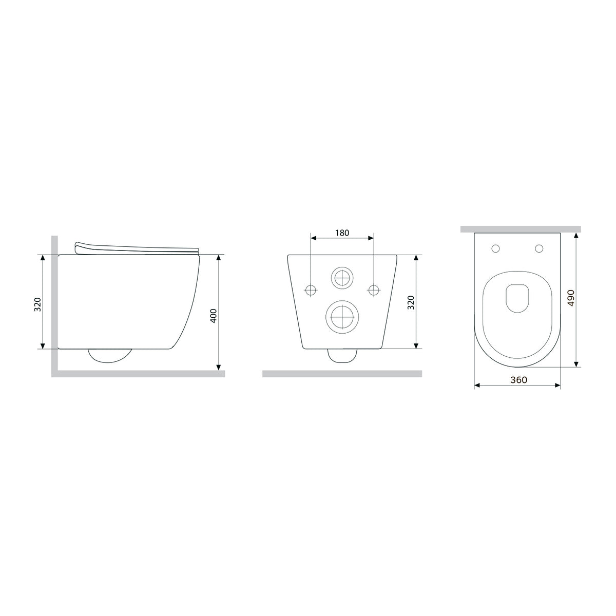 Toilettes suspendues X-Joy S Toilettes sans bride FlashClean avec siège–CXB1701SC