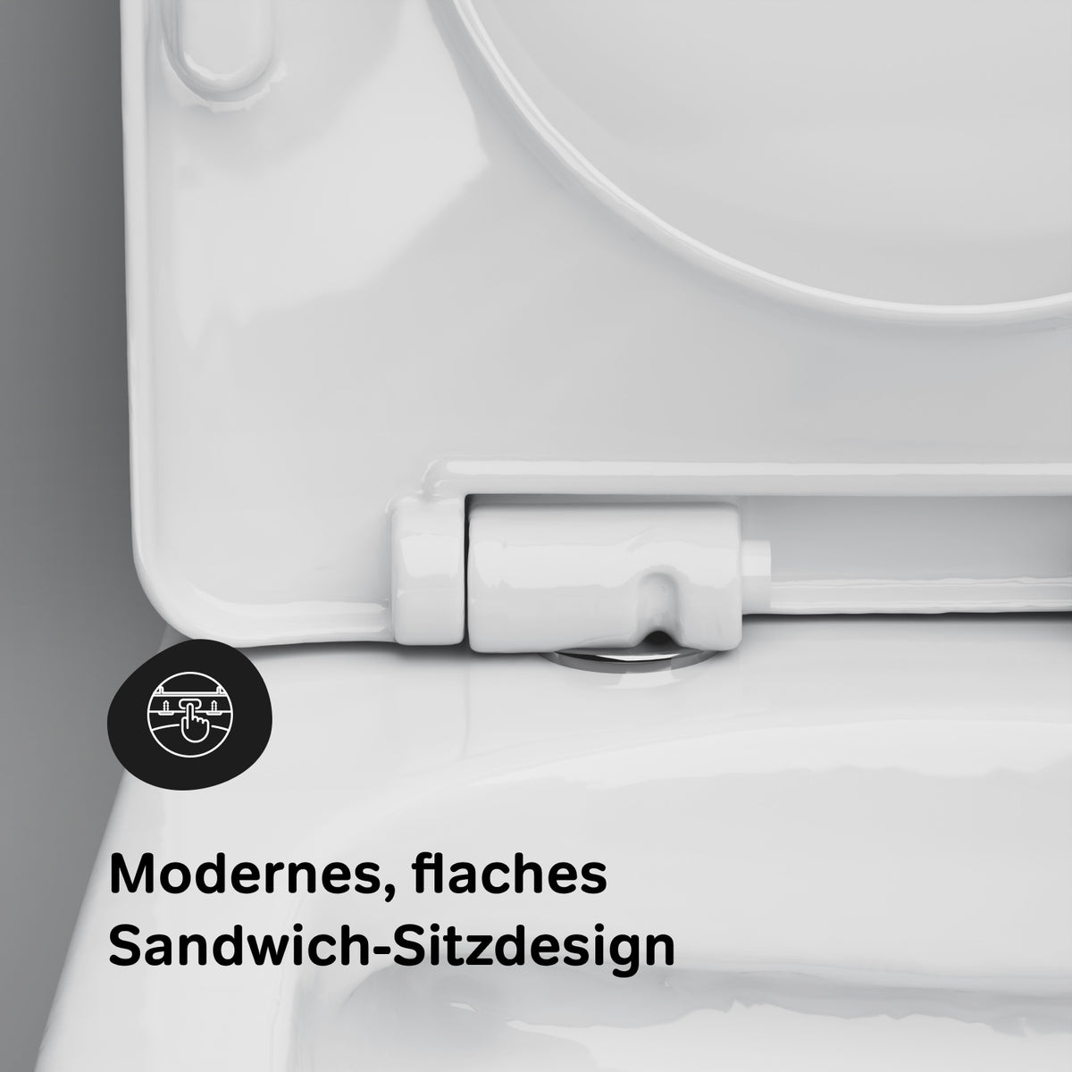 Toilettes suspendues X-Joy S Toilettes sans bride FlashClean avec siège–CXB1701SC