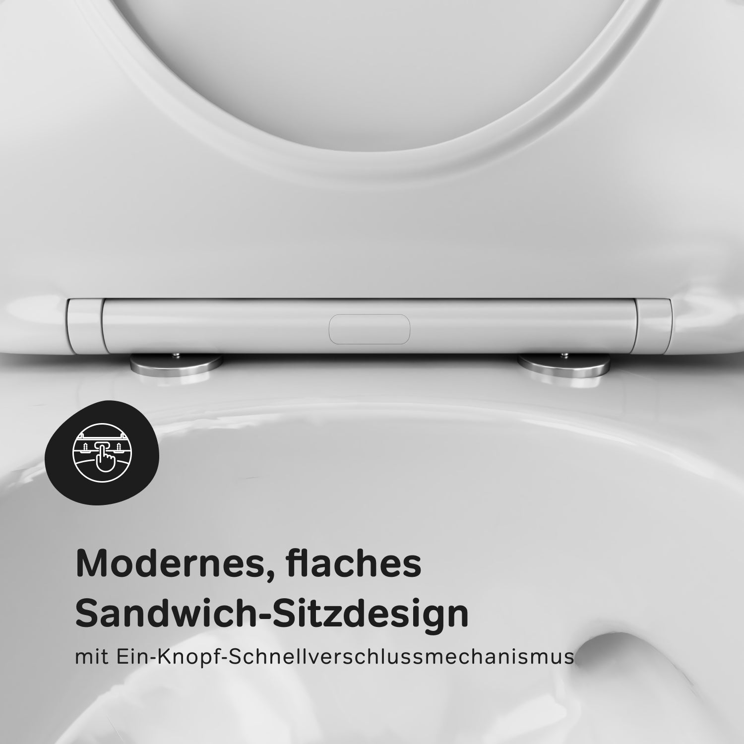 Toilettes murales CXB1701SC avec siège X-Joy S Toilettes à fond creux FlashClean Toilettes suspendues sans bride avec abattant