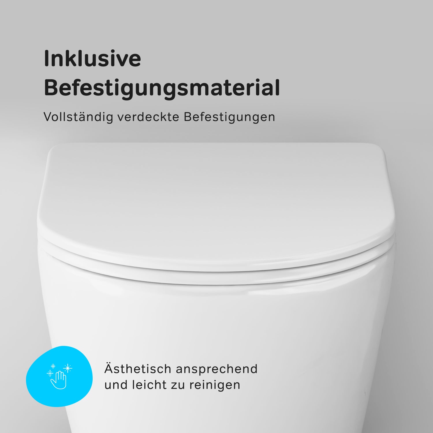 Toilettes murales CXB1701SC avec siège X-Joy S Toilettes à fond creux FlashClean Toilettes suspendues sans bride avec abattant