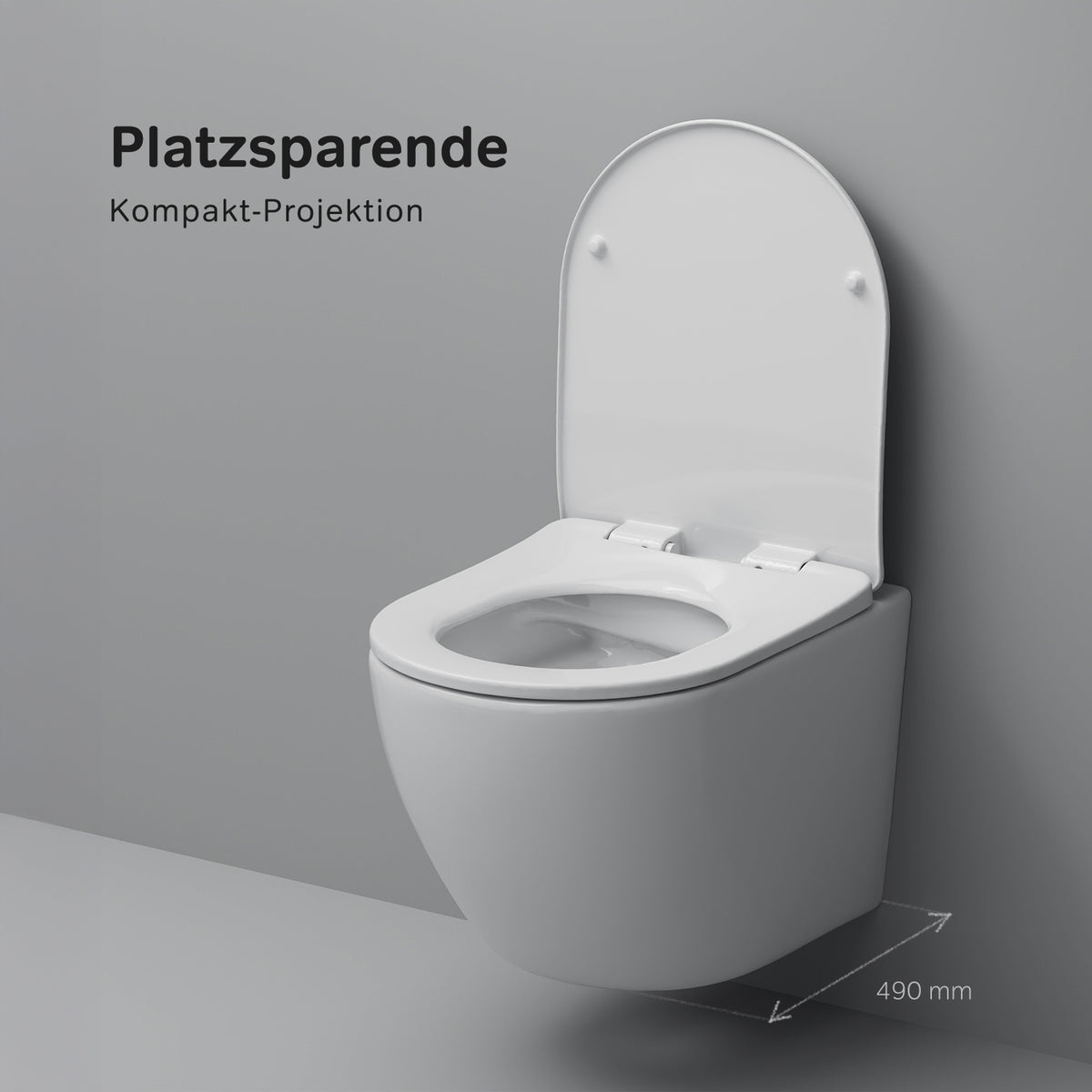 Toilettes suspendues X-Joy S Toilettes sans bride FlashClean avec siège–CXB1701SC