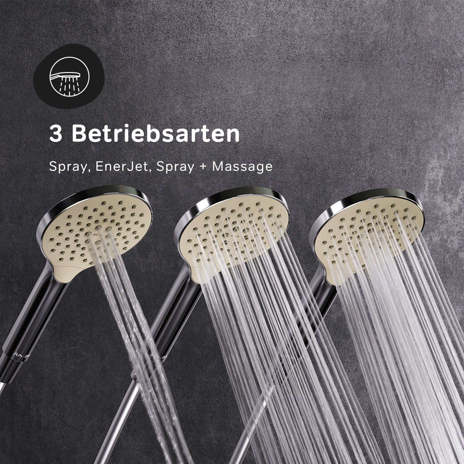 F01LA000 Duschset Like Brausegarnitur Stangenbrause-Set ampm-store.de