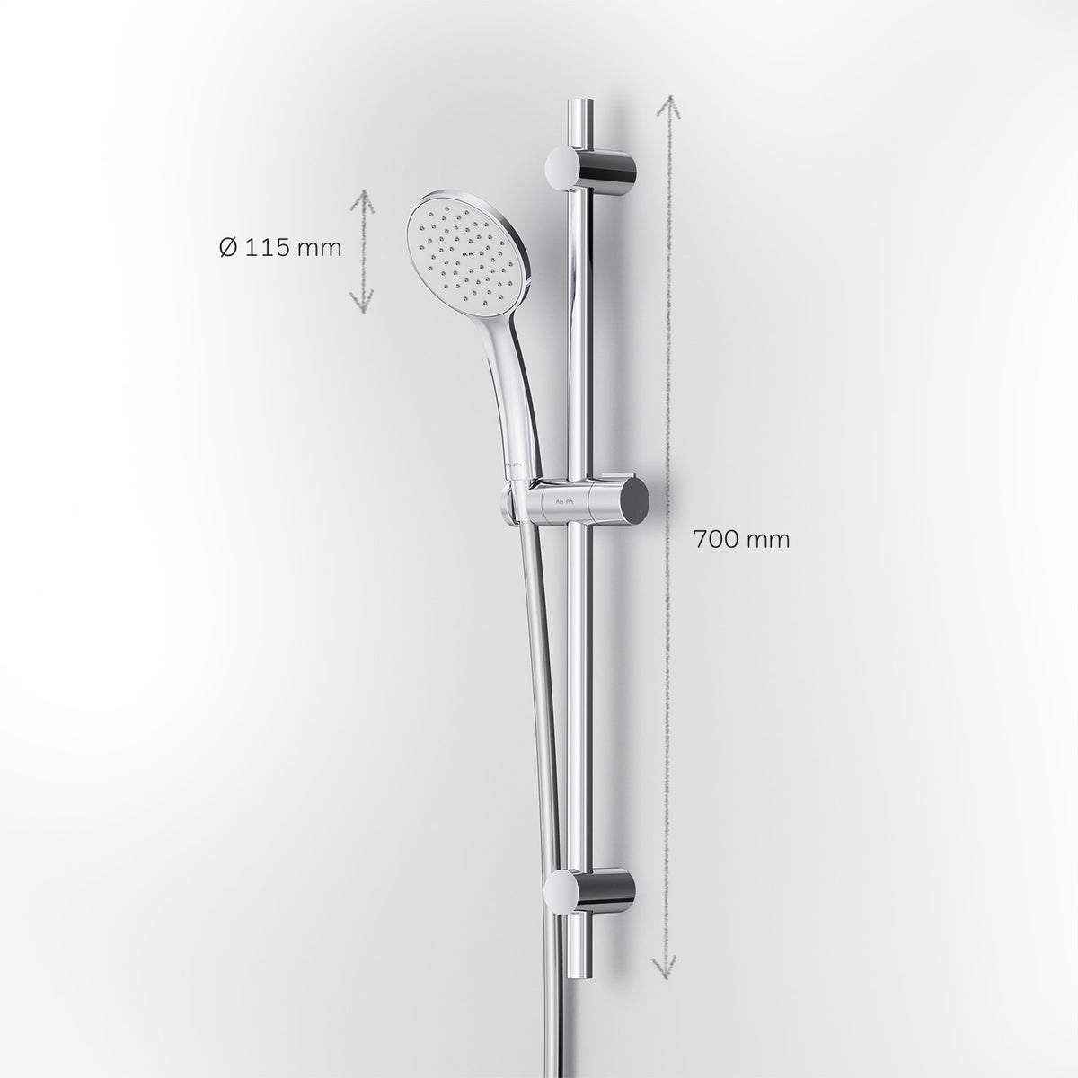 F01TA000 Duschset Hit Brausegarnitur Stangenbrause-Set ampm-store.de
