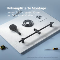 F01XA022 Duschset X-Joy Brausegarnitur Stangenbrause-Set, Schwarz ampm-store.de
