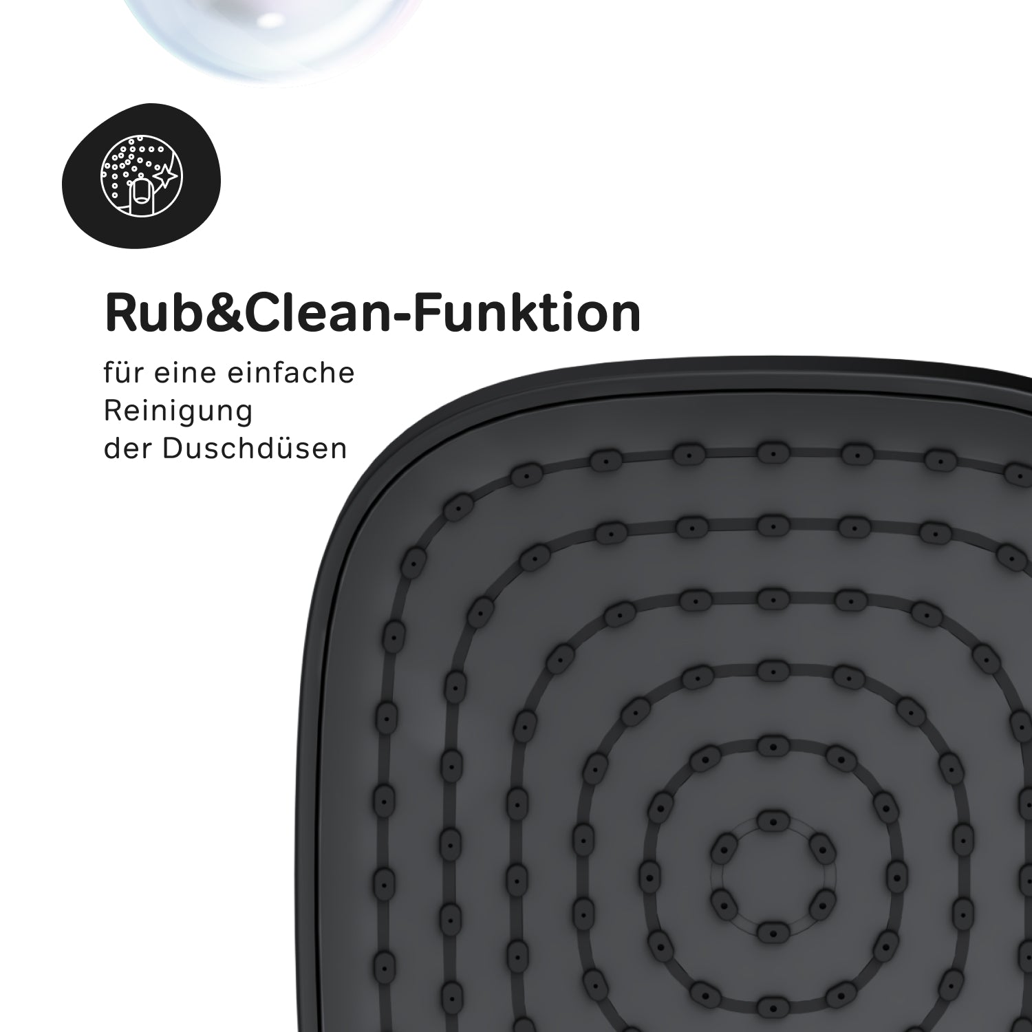 Pommeau de douche Play F029Y122, douchette à main, noir