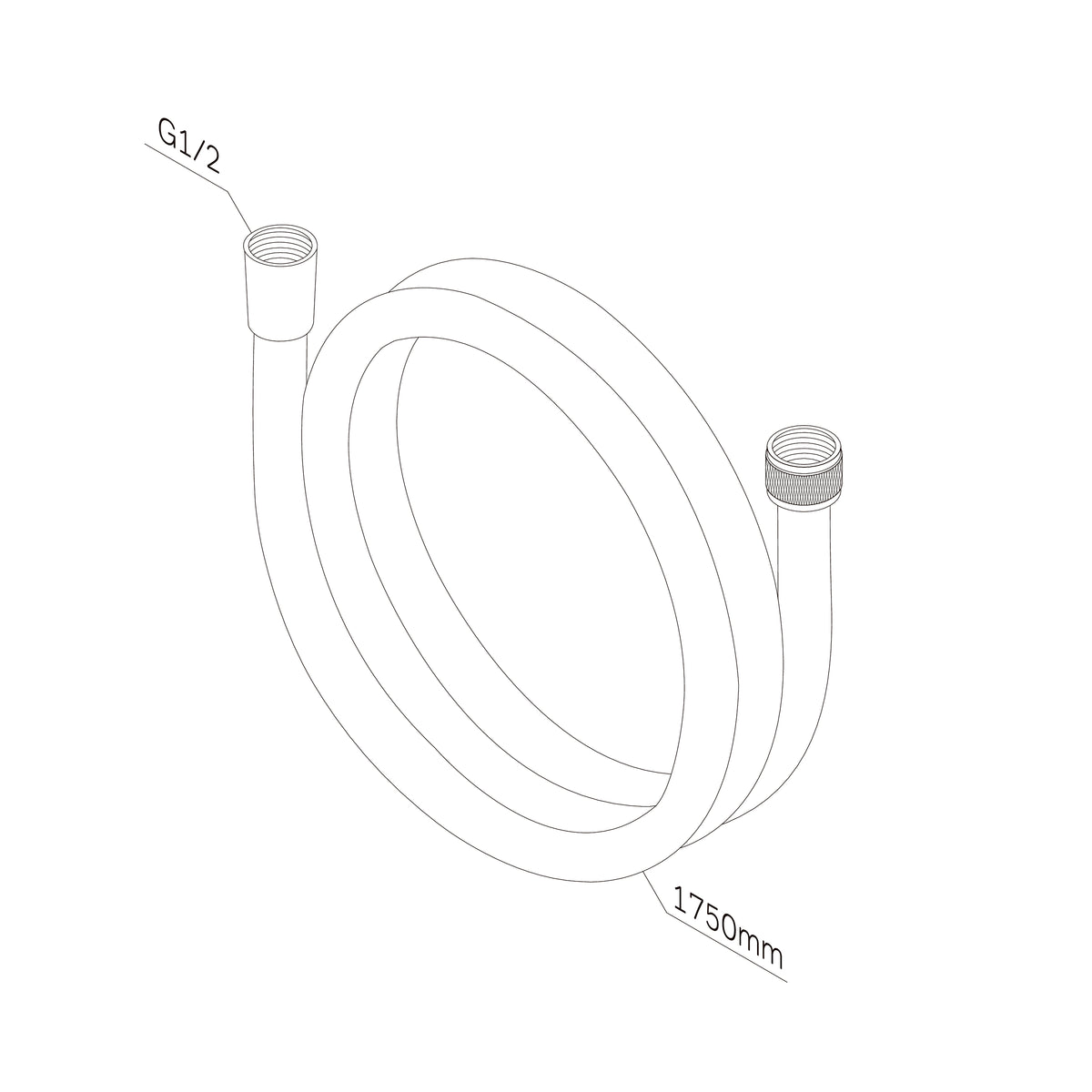 Flexible de douche 175 cm–F0417B00