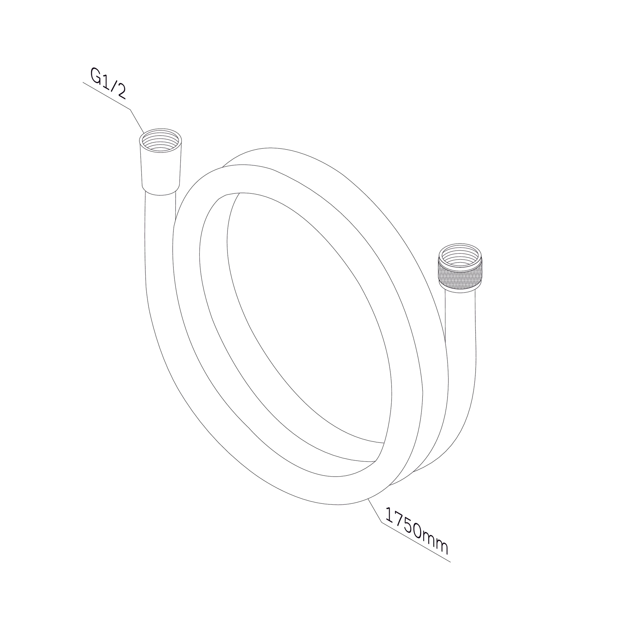 F0417B22 AM. PM Flexible de douche 175 cm