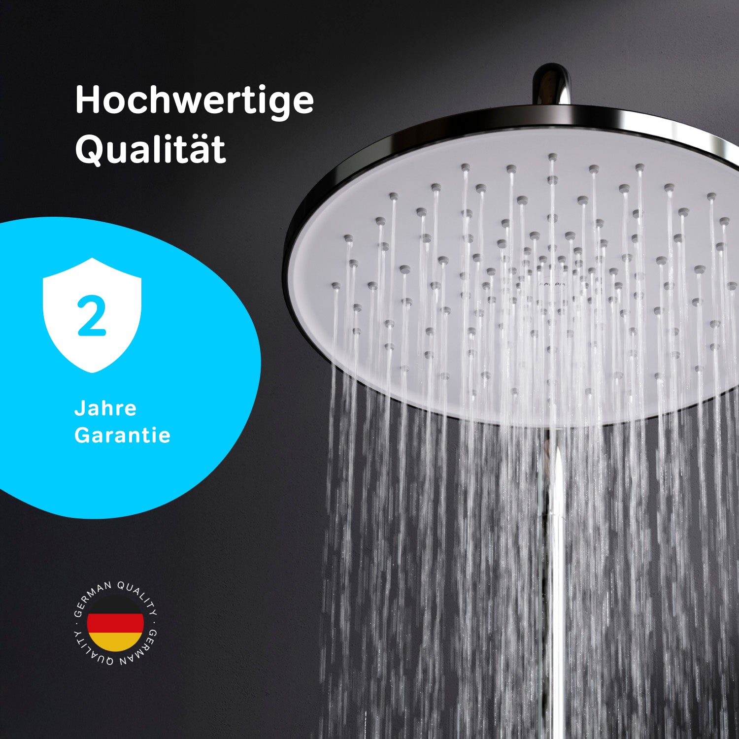 Pommeau de douche effet pluie F058Y000 25 cm