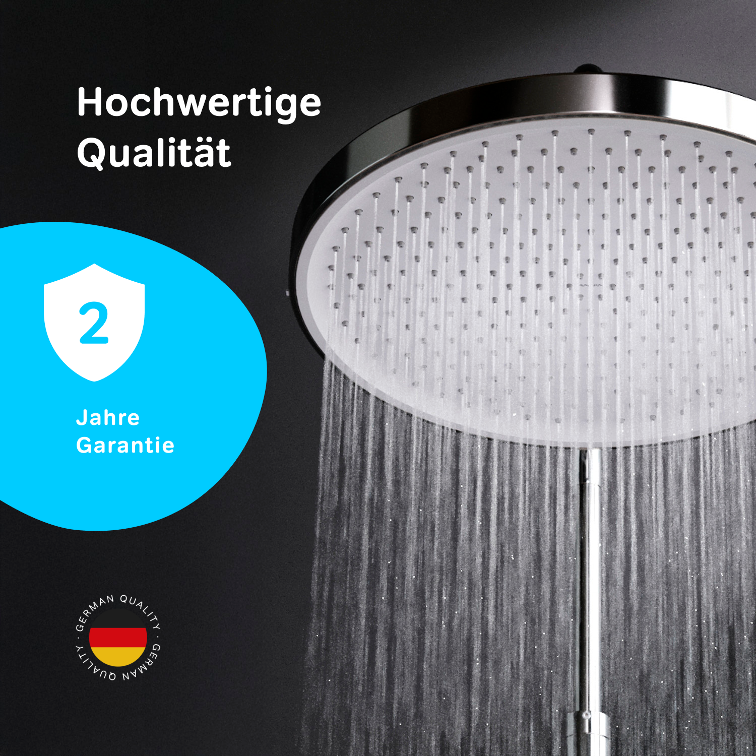 Pommeau de douche effet pluie F058Y100 30 cm