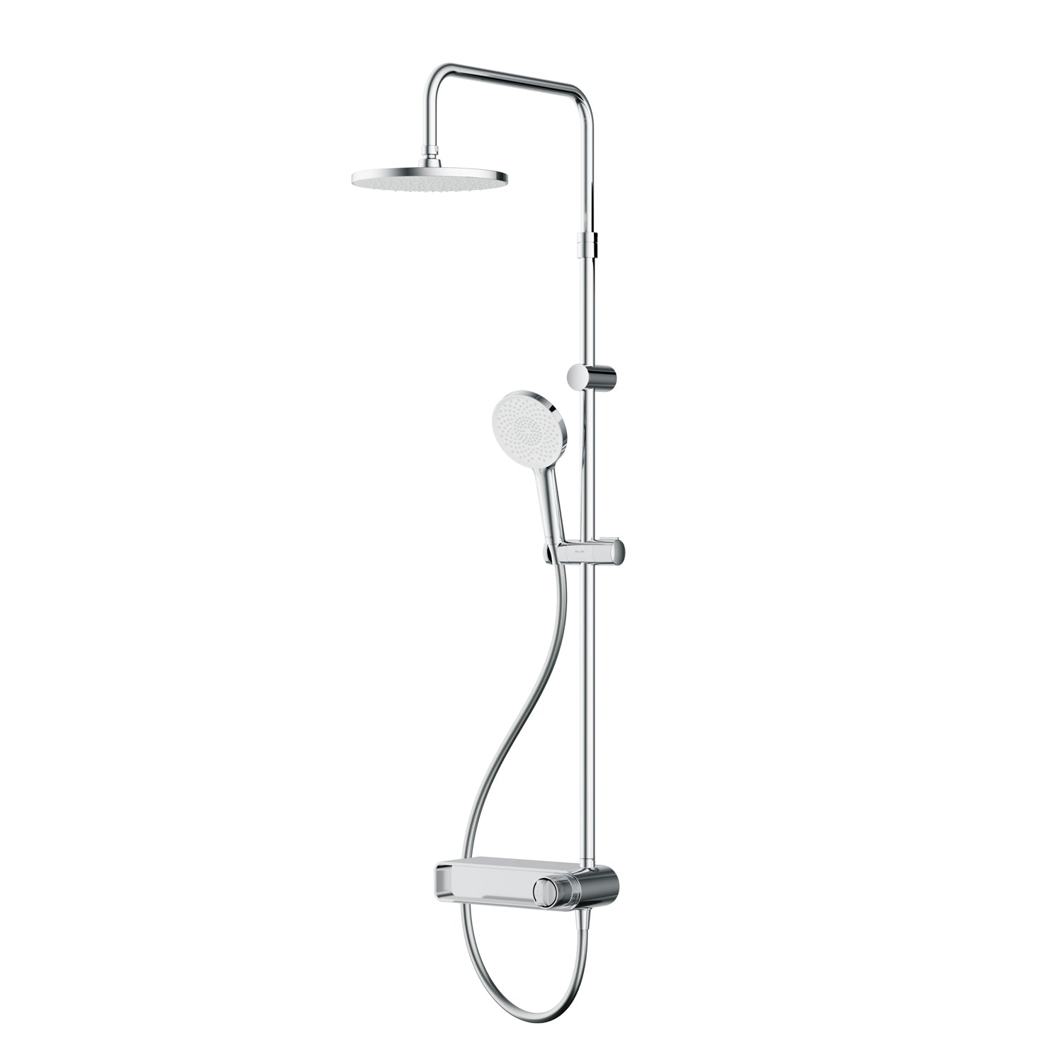 Colonne de douche avec robinet thermostatique et étagère X-Joy F0785A600 Set de douche à effet pluie