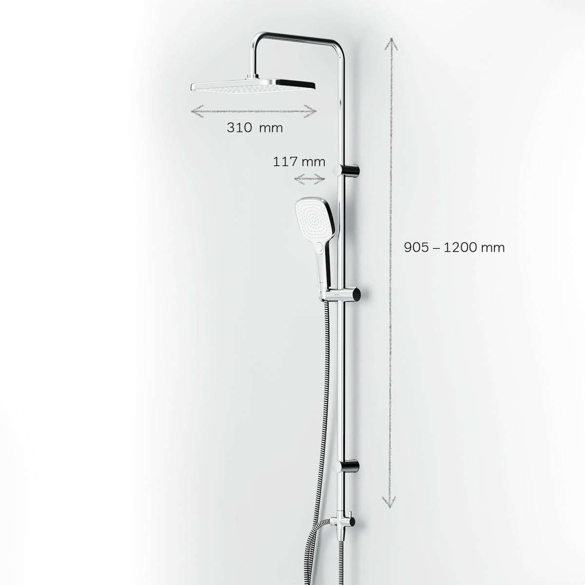 Système de douche ludique avec douche à effet pluie–F078W000