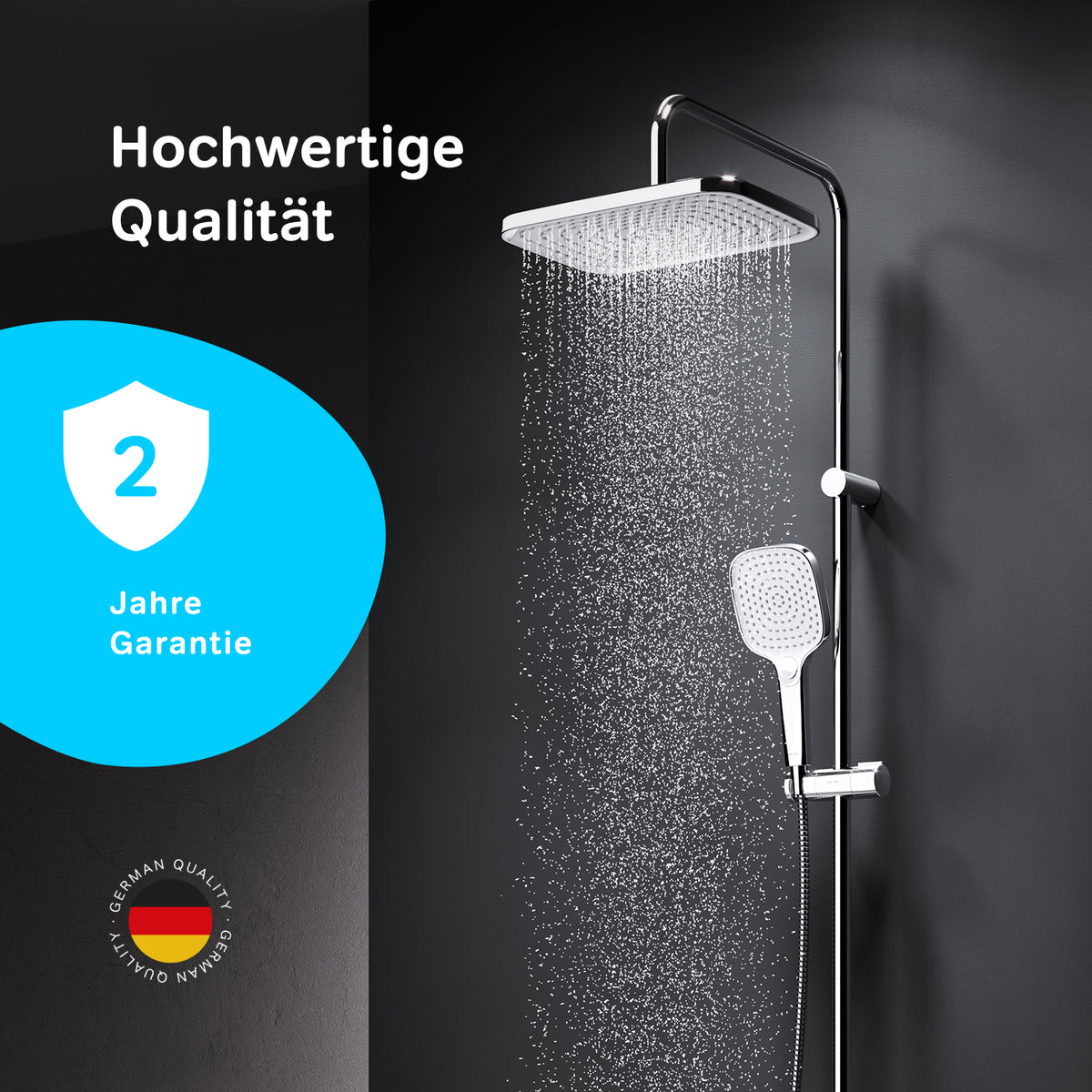 Système de douche ludique avec douche à effet pluie–F078W000