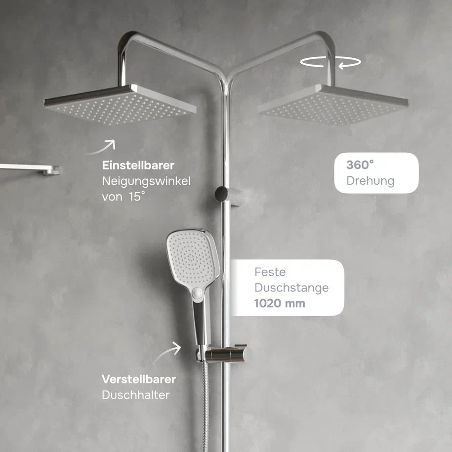 Duschsystem Play mit Regendusche – F078W000