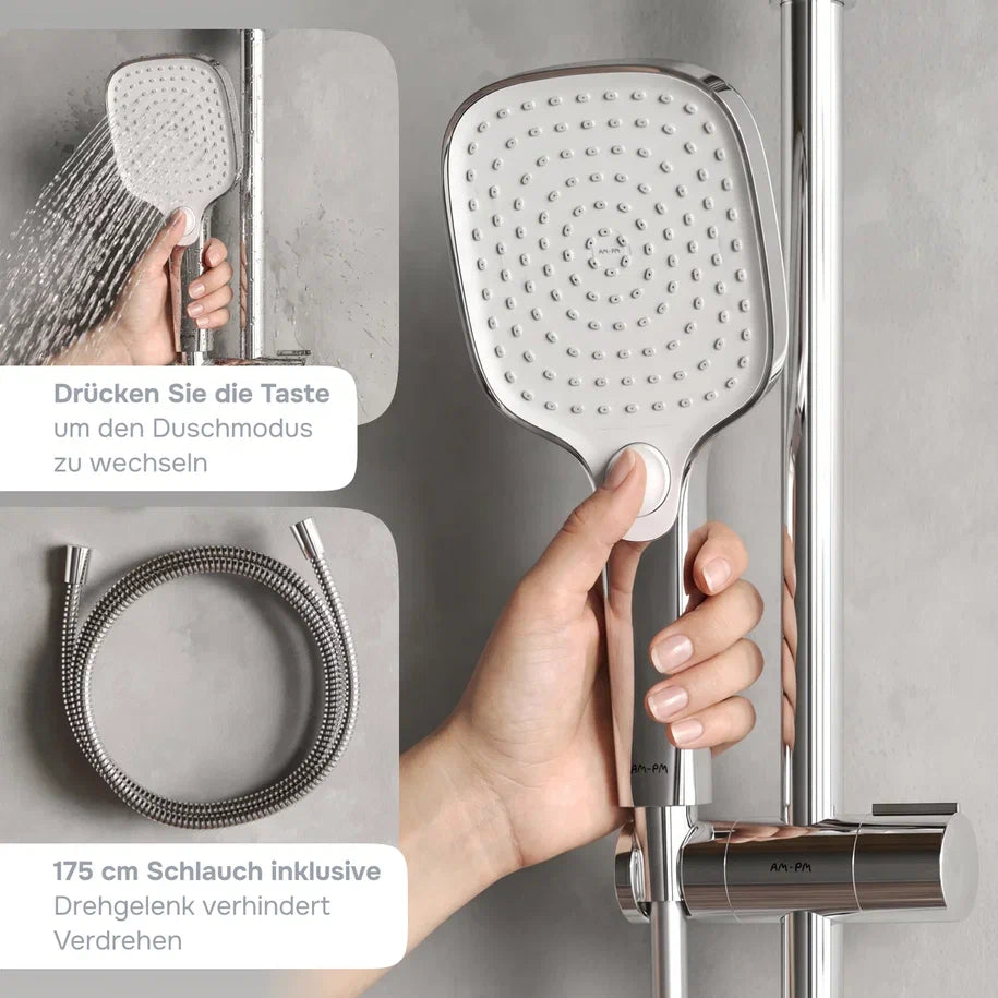 Duschsystem Play mit Regendusche – F078W000