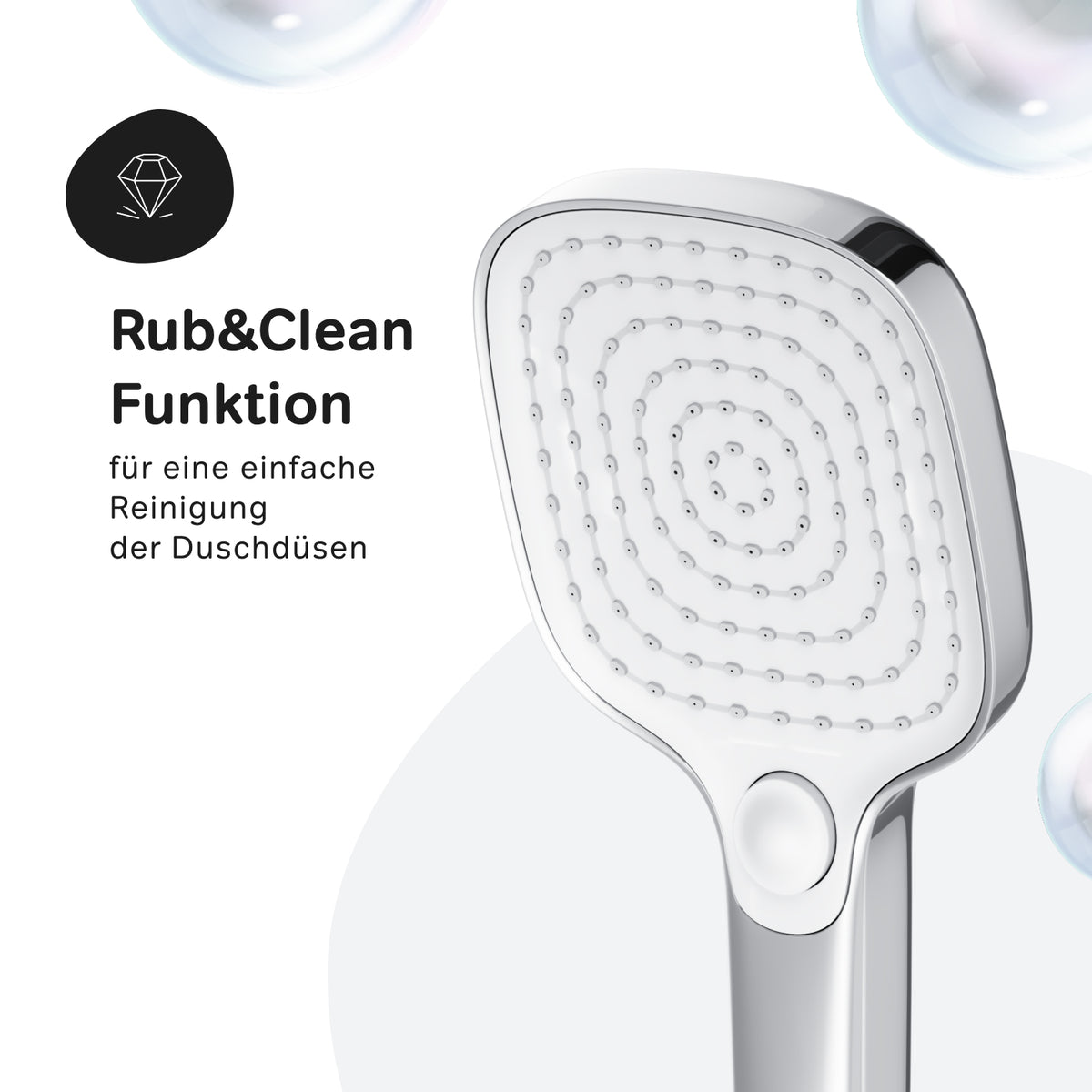 Système de douche ludique avec douche à effet pluie–F078W000