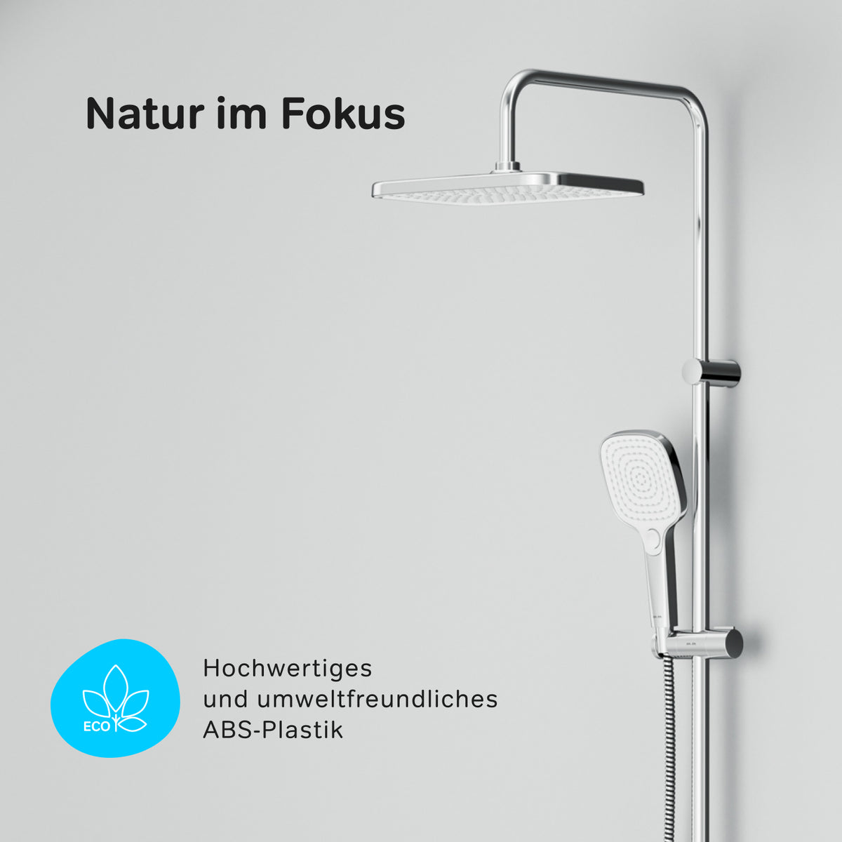 Système de douche ludique avec douche à effet pluie–F078W000