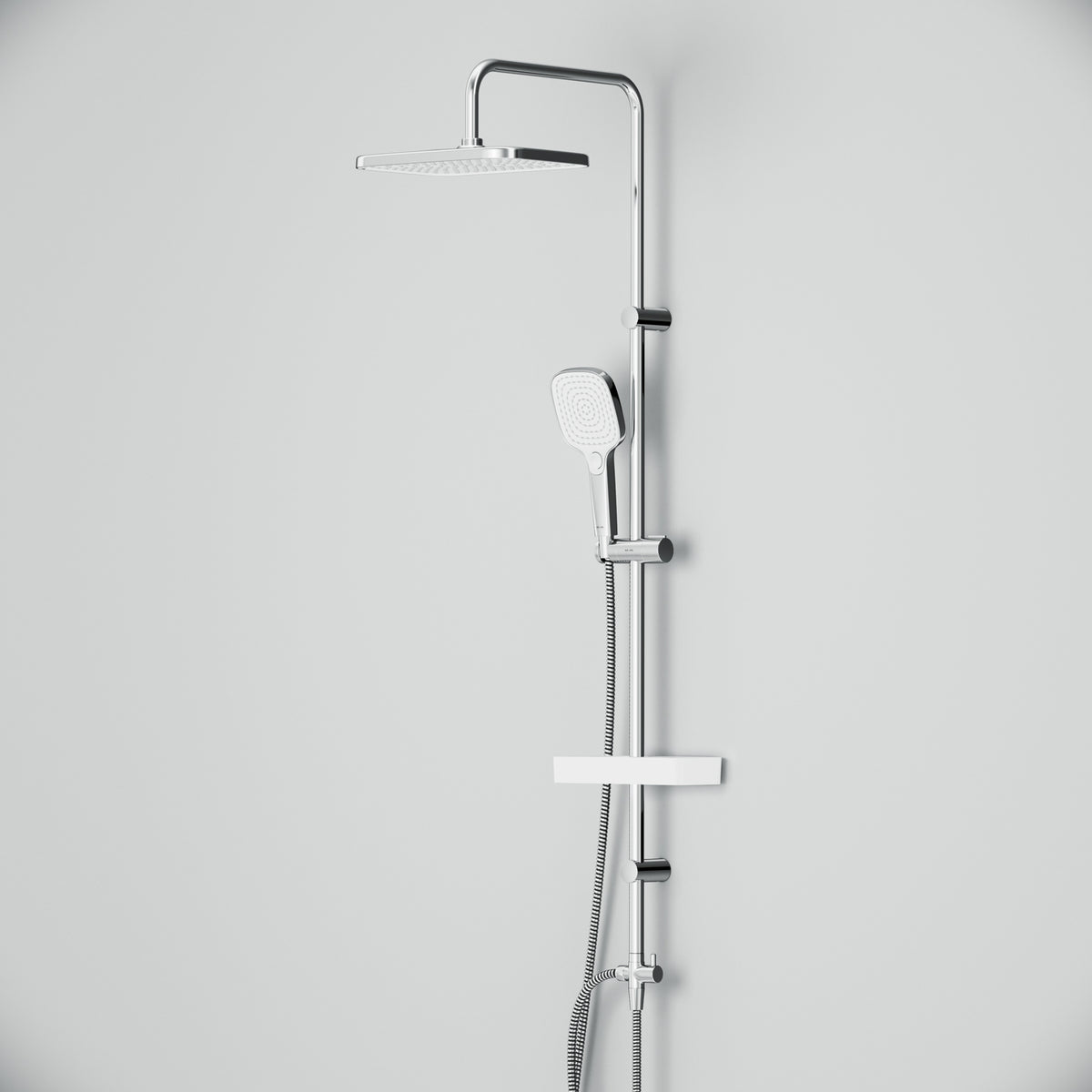 Duschsystem Play mit Regendusche und Duschablage – F078W203
