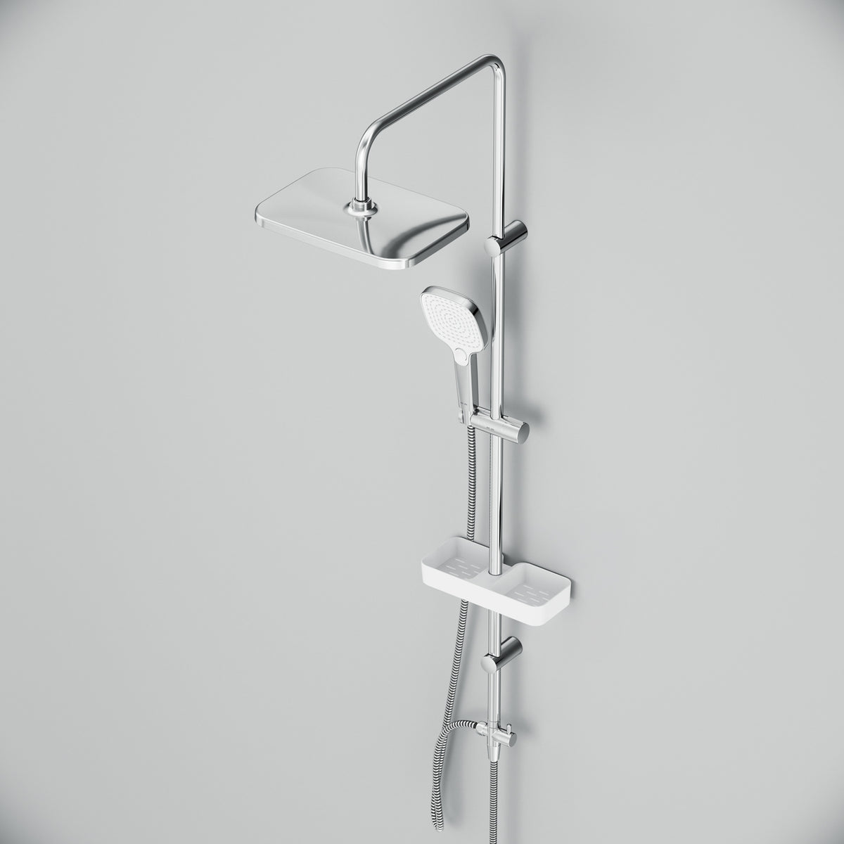 Duschsystem Play mit Regendusche und Duschablage – F078W203