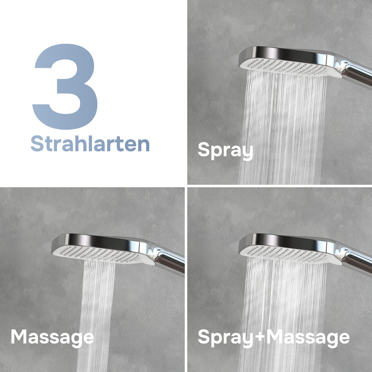 Système de douche ludique avec douche à effet pluie–F078X000